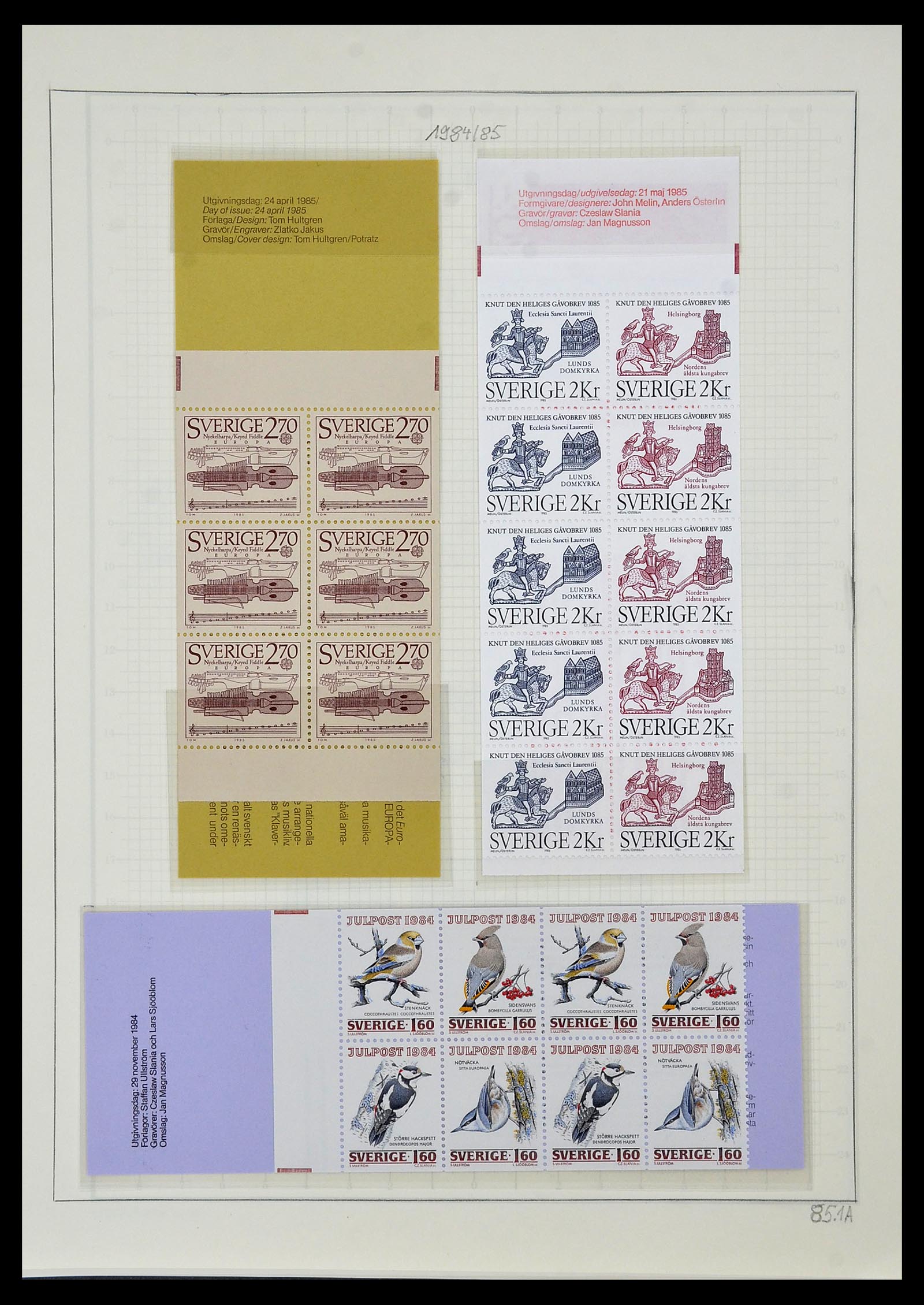 34186 202 - Postzegelverzameling 34186 Zweden 1858-1989.