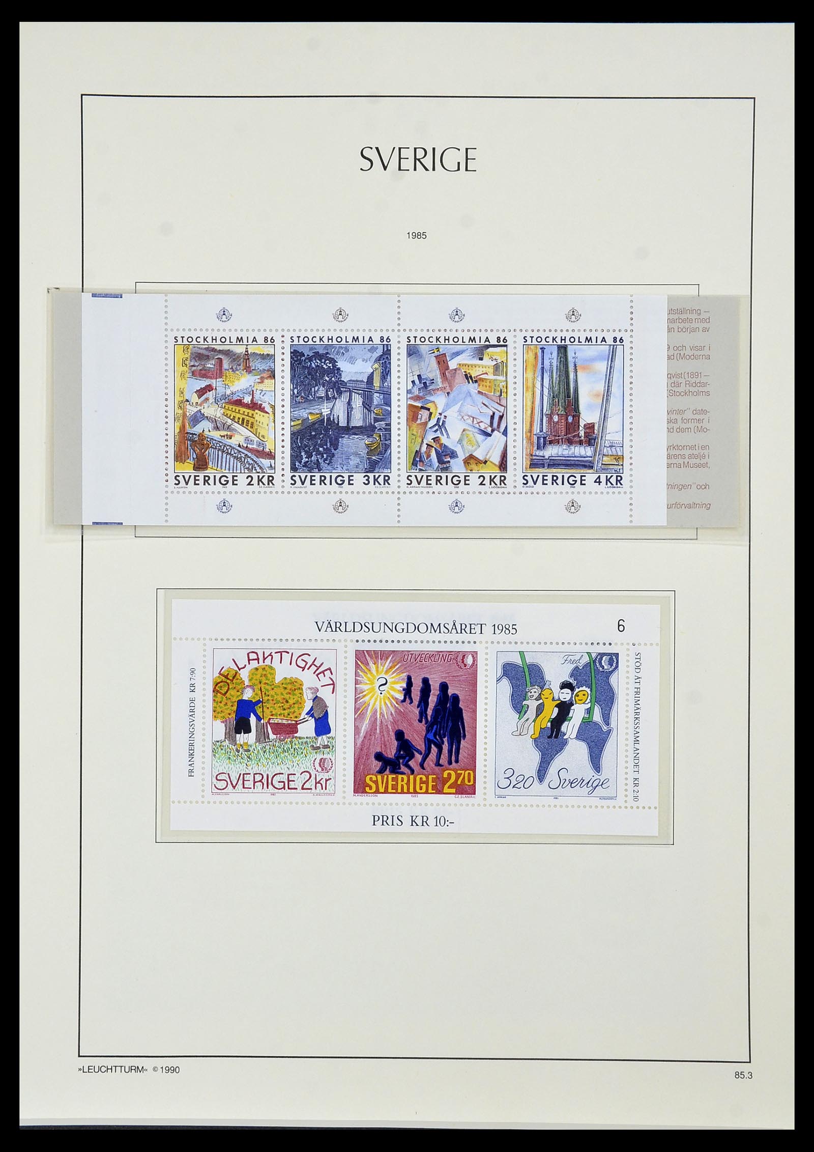 34186 205 - Postzegelverzameling 34186 Zweden 1858-1989.