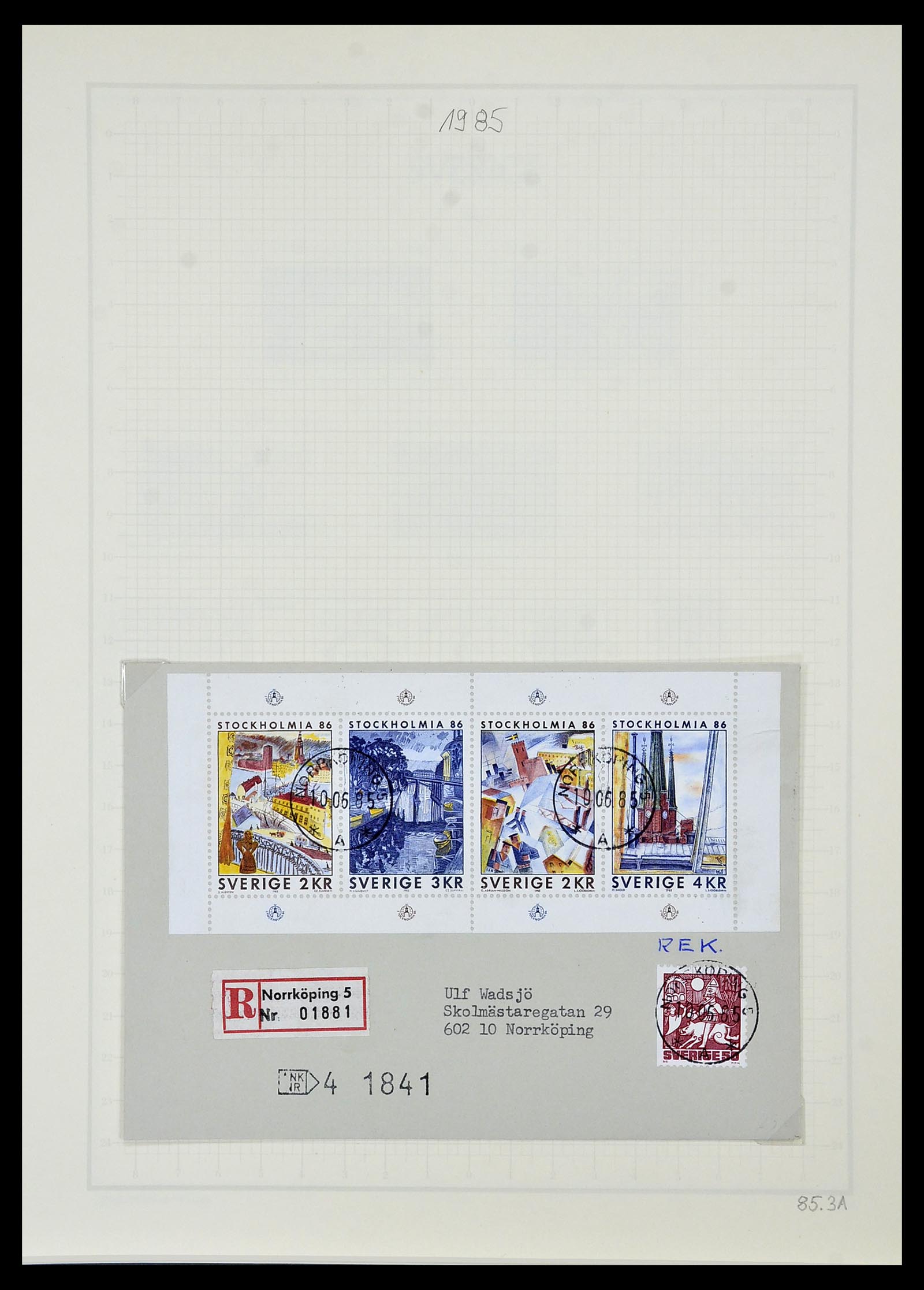 34186 206 - Postzegelverzameling 34186 Zweden 1858-1989.