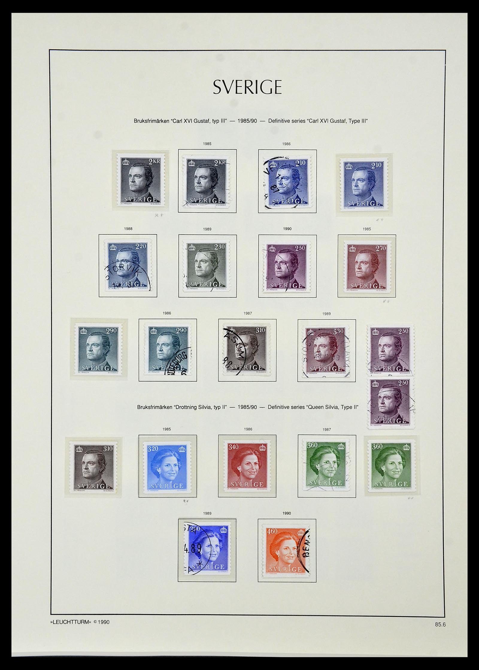 34186 209 - Postzegelverzameling 34186 Zweden 1858-1989.