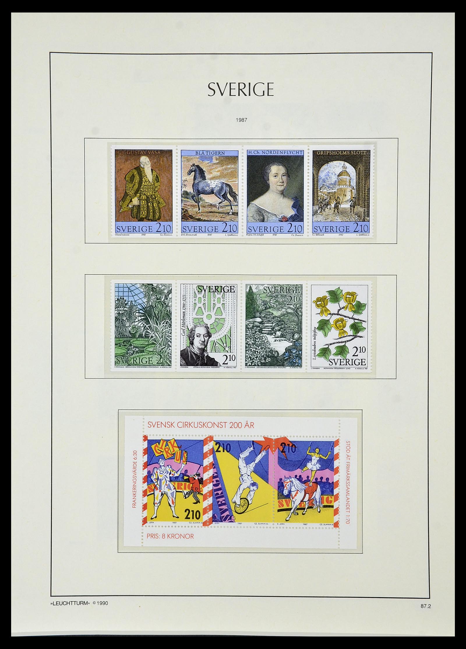 34186 218 - Postzegelverzameling 34186 Zweden 1858-1989.