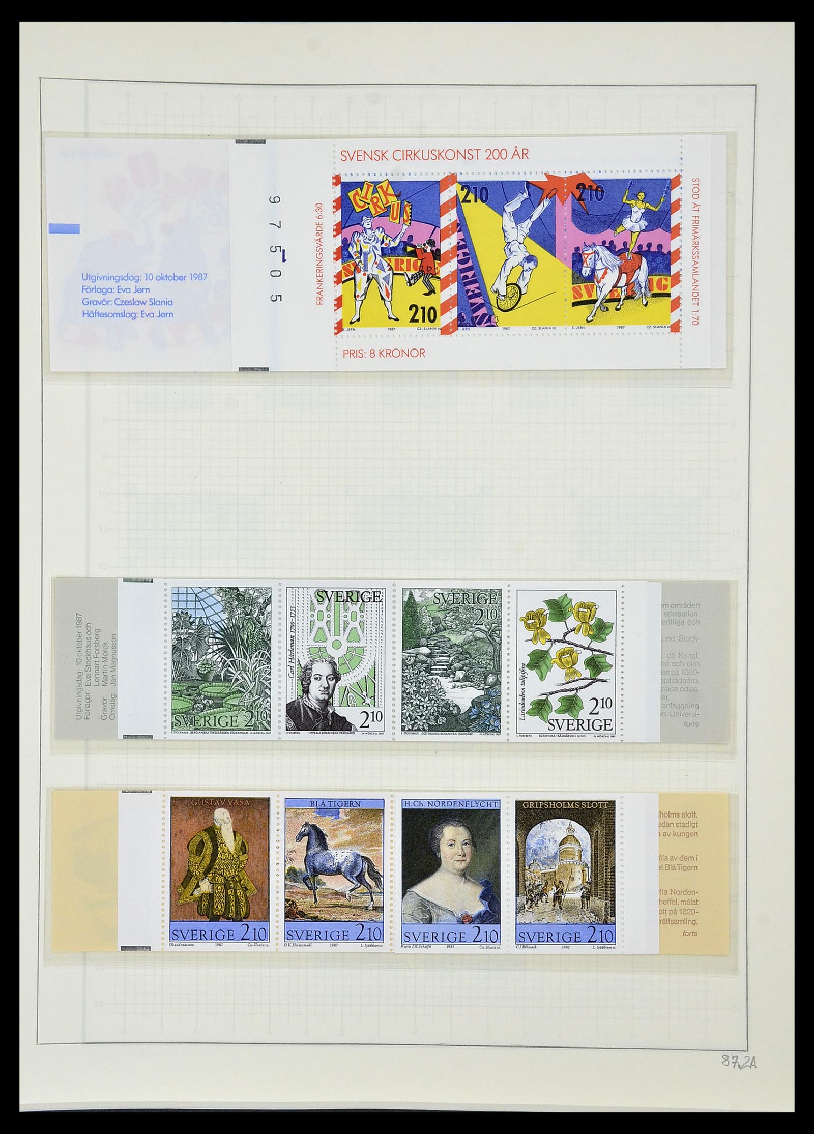 34186 219 - Postzegelverzameling 34186 Zweden 1858-1989.