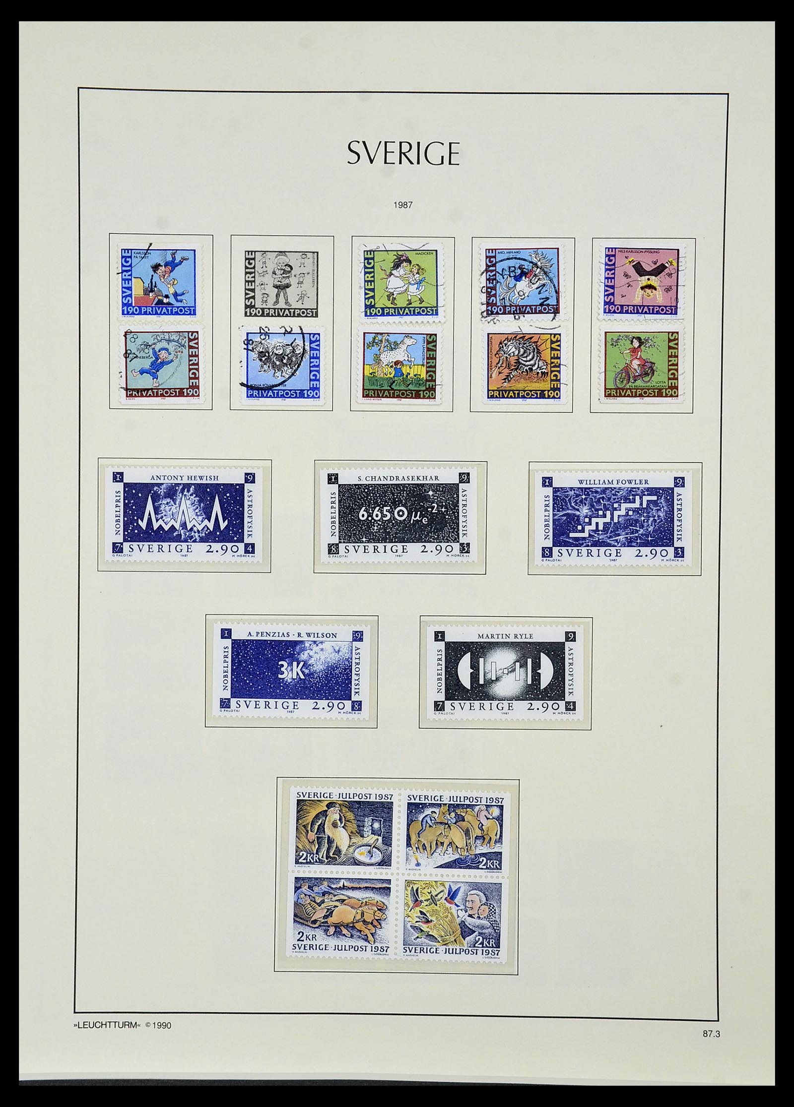 34186 221 - Postzegelverzameling 34186 Zweden 1858-1989.