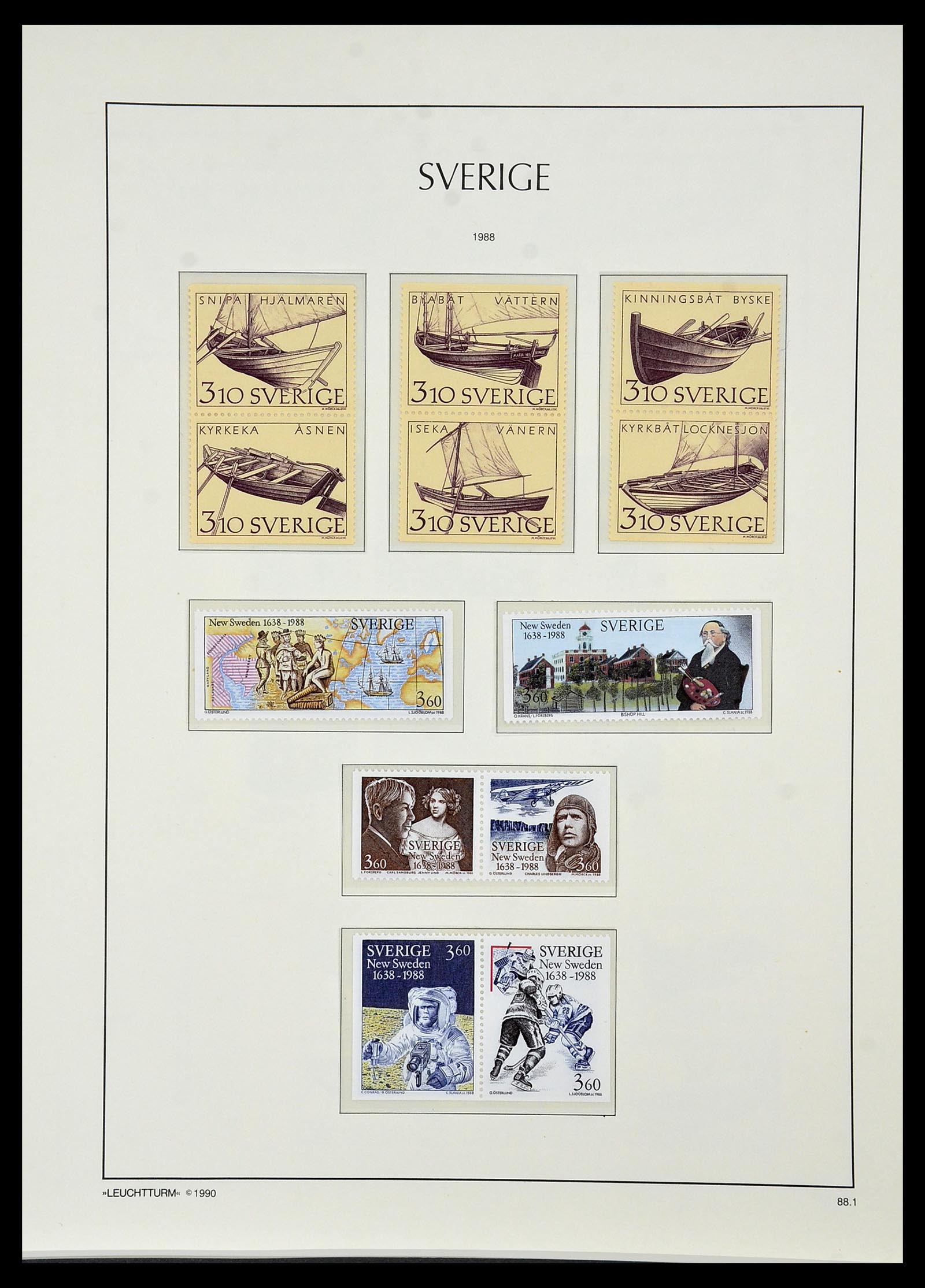 34186 222 - Postzegelverzameling 34186 Zweden 1858-1989.