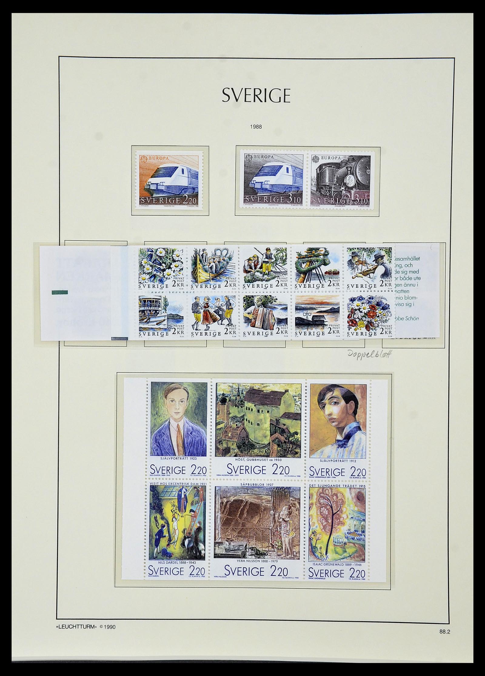 34186 224 - Postzegelverzameling 34186 Zweden 1858-1989.