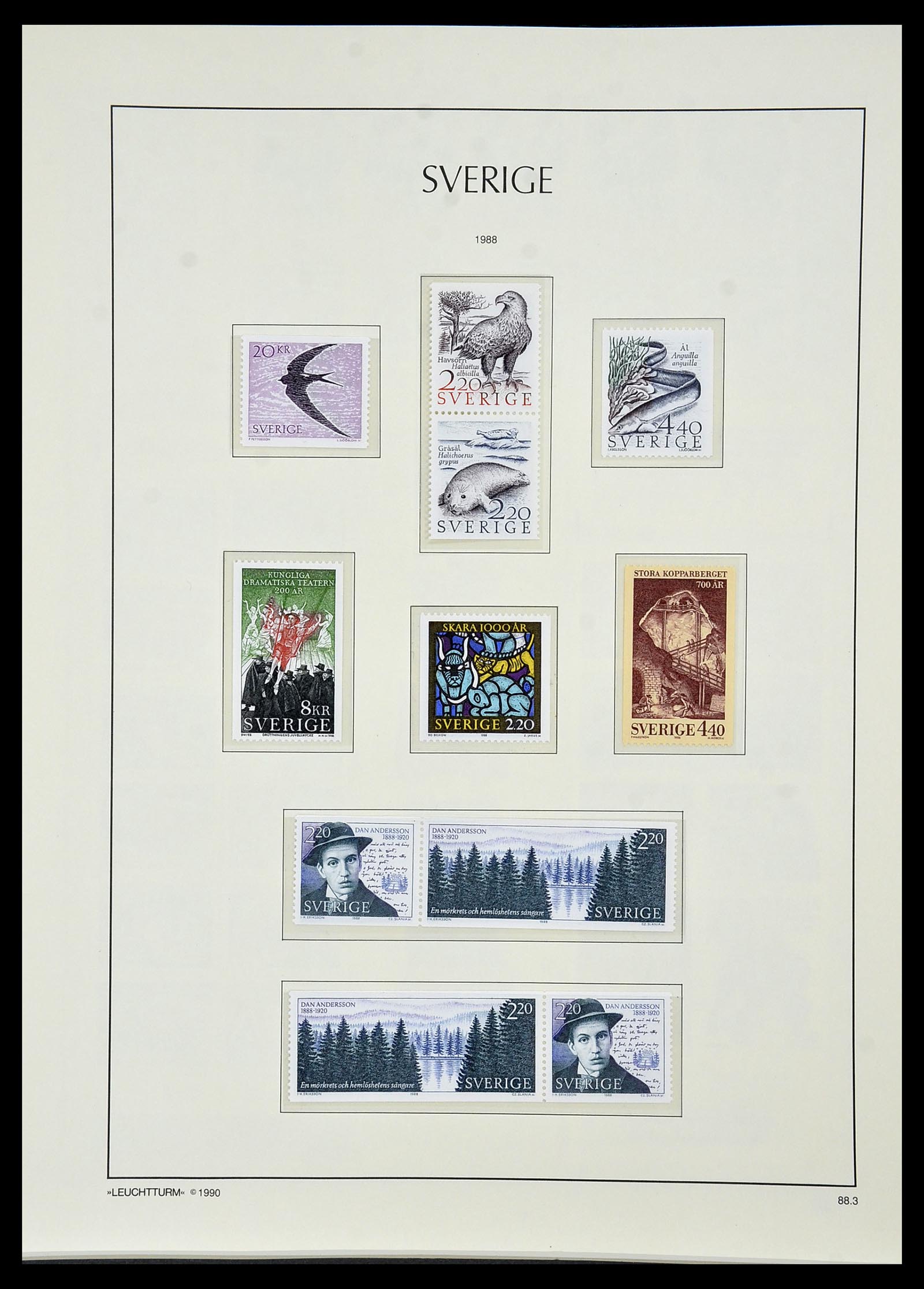 34186 225 - Postzegelverzameling 34186 Zweden 1858-1989.