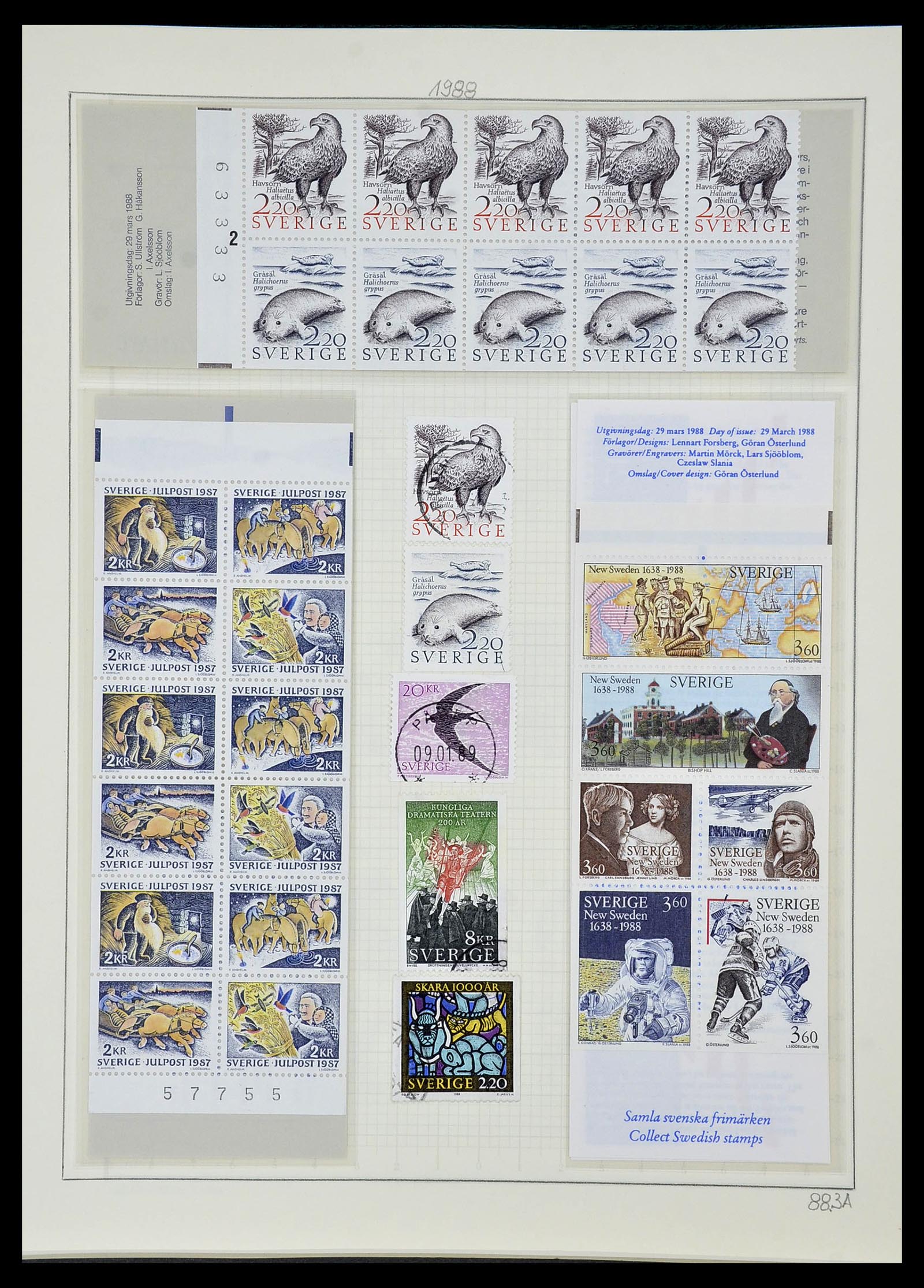 34186 226 - Postzegelverzameling 34186 Zweden 1858-1989.