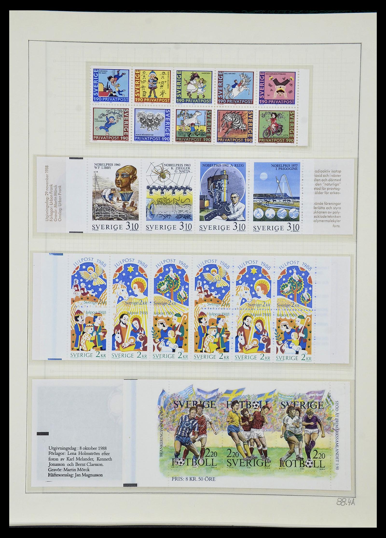 34186 228 - Postzegelverzameling 34186 Zweden 1858-1989.