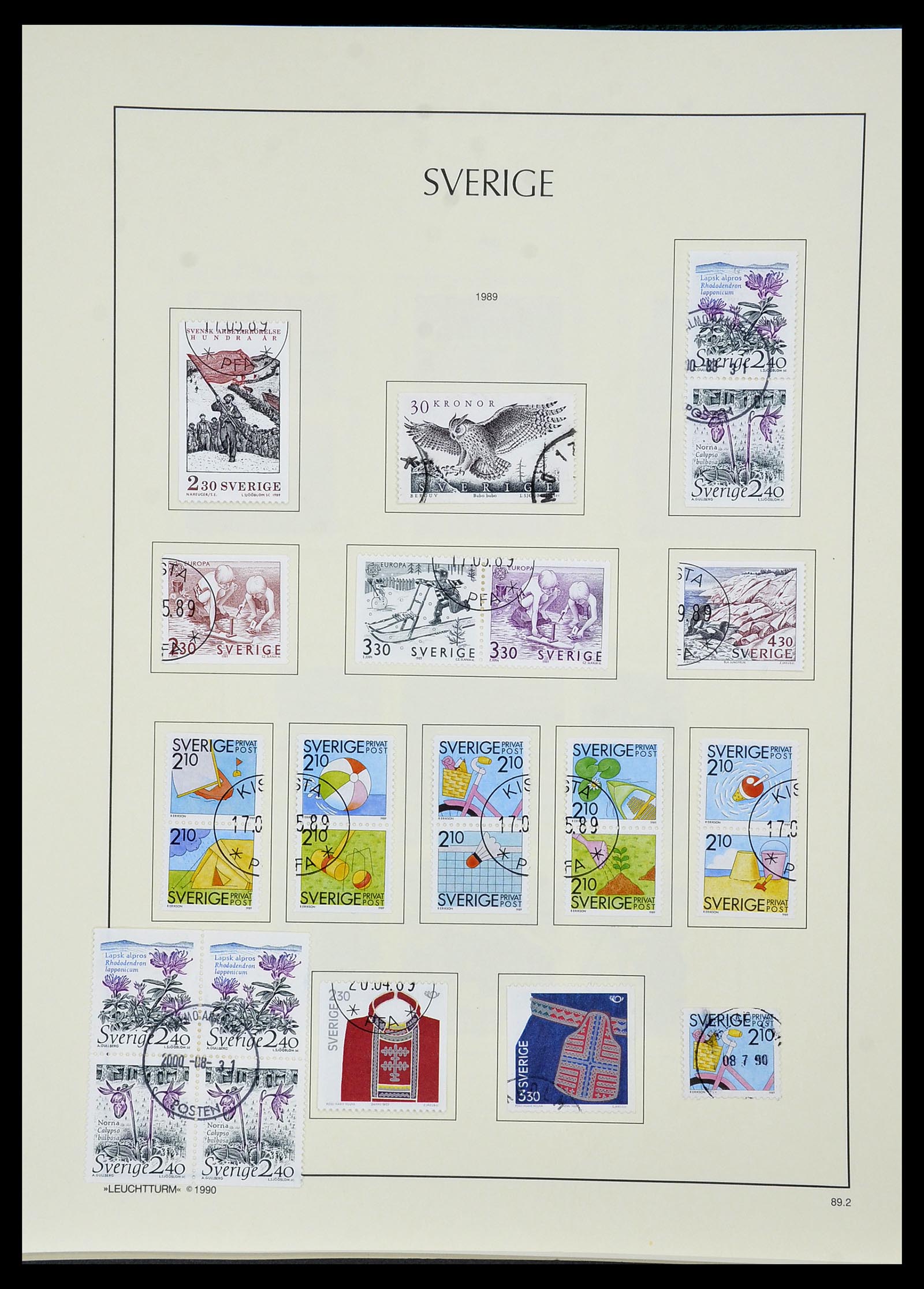34186 230 - Postzegelverzameling 34186 Zweden 1858-1989.