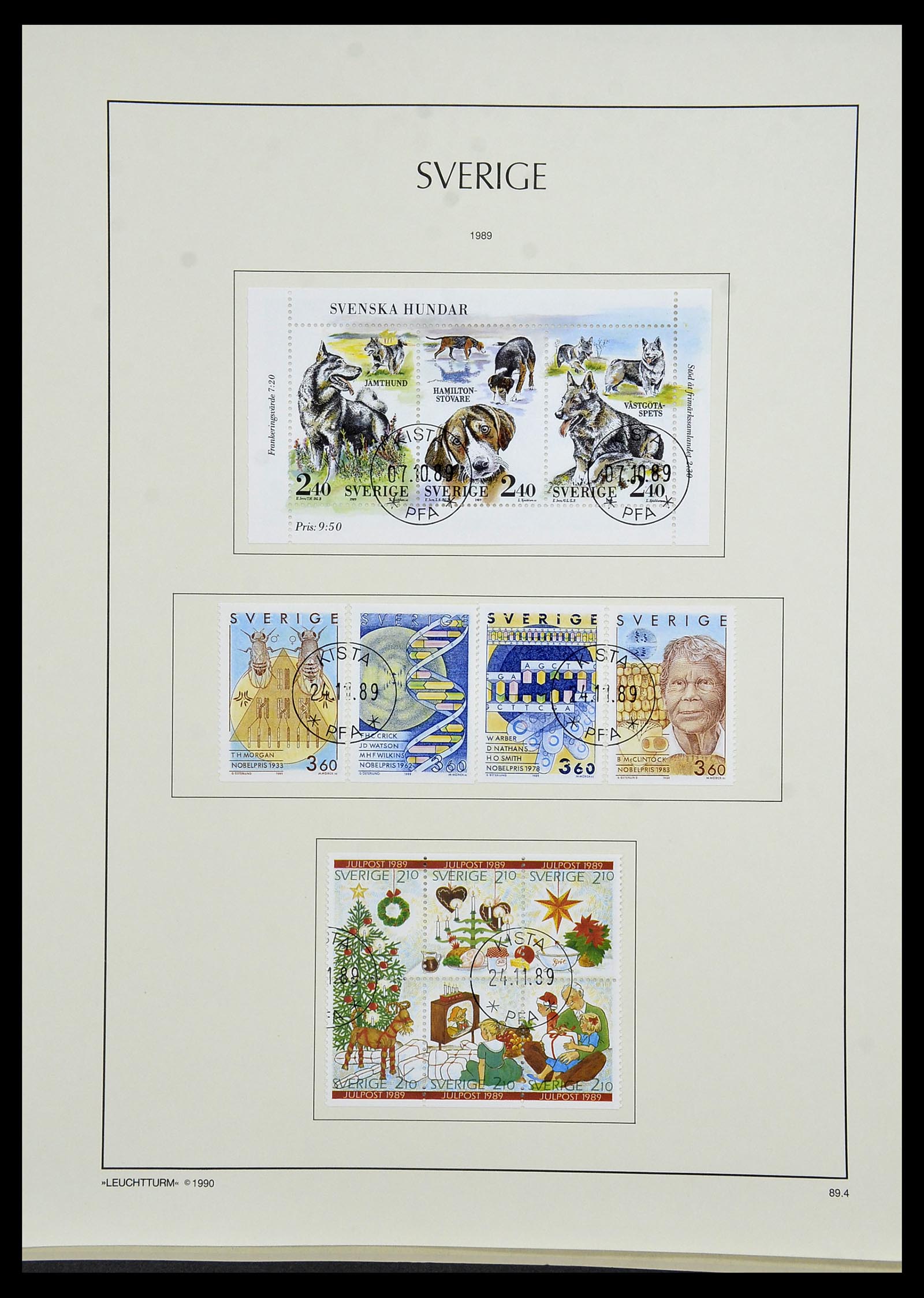 34186 232 - Postzegelverzameling 34186 Zweden 1858-1989.