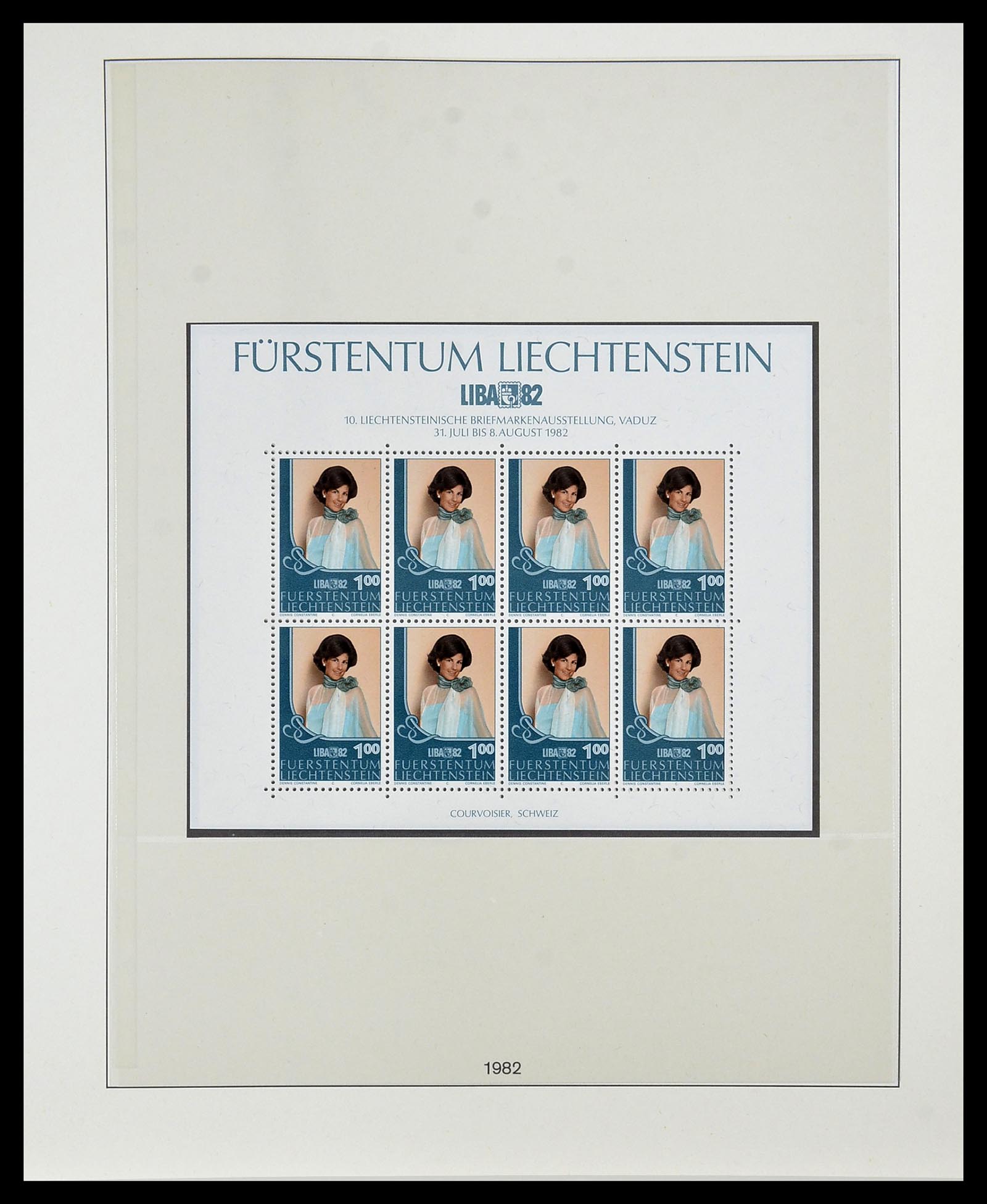 34187 008 - Stamp collection 34187 Liechtenstein kleinbogen 1982-1995.
