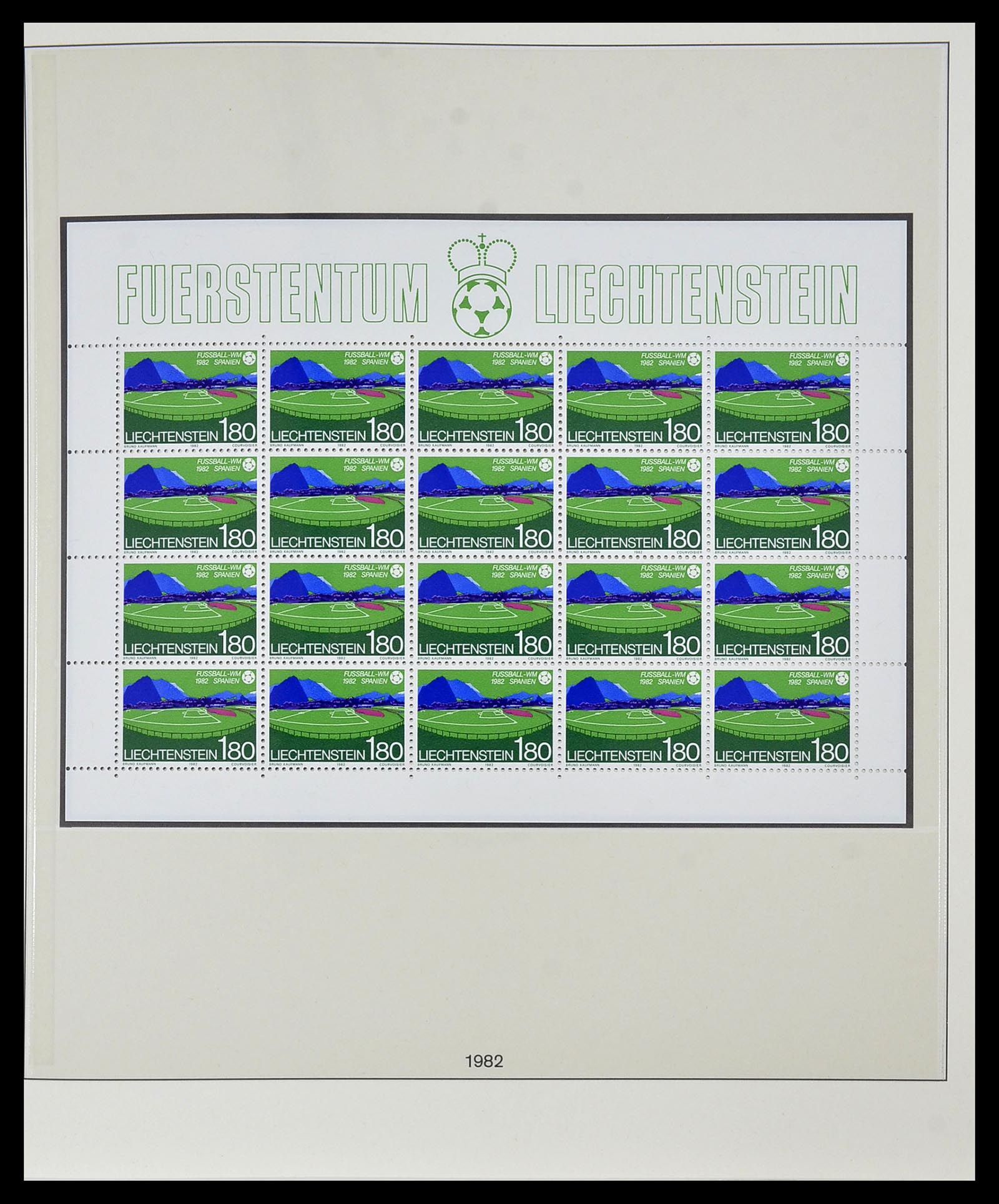 34187 011 - Stamp collection 34187 Liechtenstein kleinbogen 1982-1995.