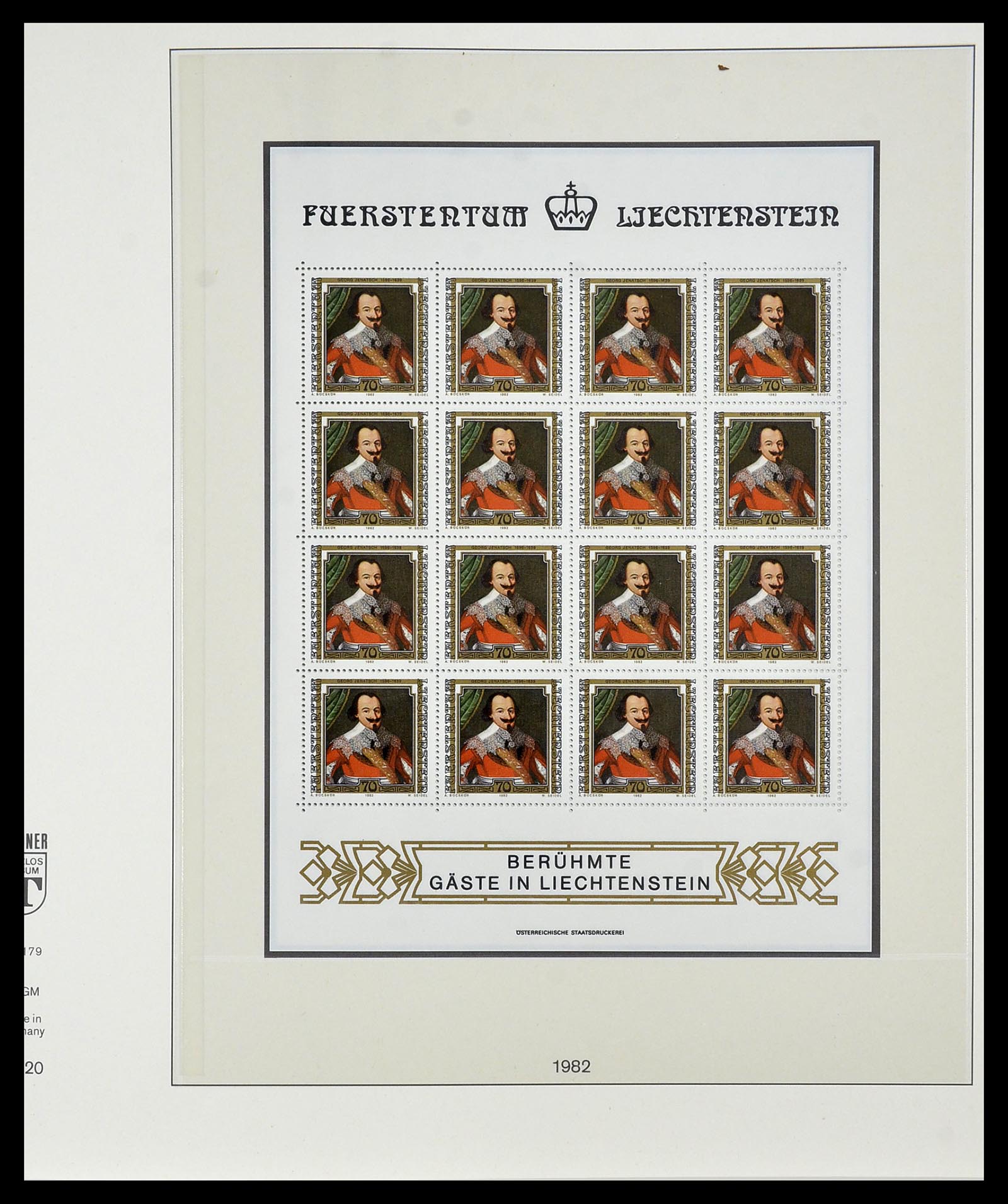 34187 020 - Postzegelverzameling 34187 Liechtenstein kleinbogen 1982-1995.