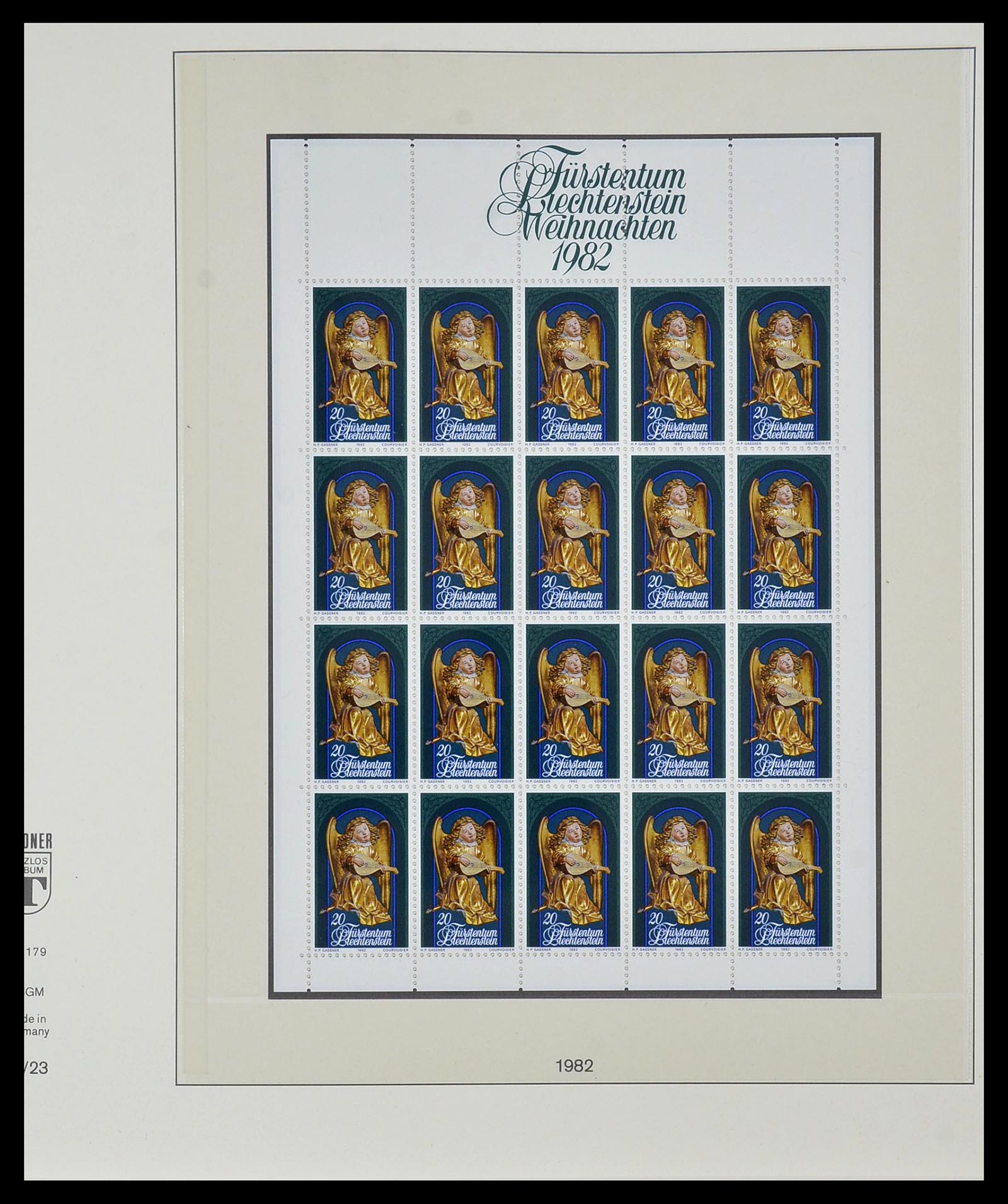 34187 023 - Postzegelverzameling 34187 Liechtenstein kleinbogen 1982-1995.