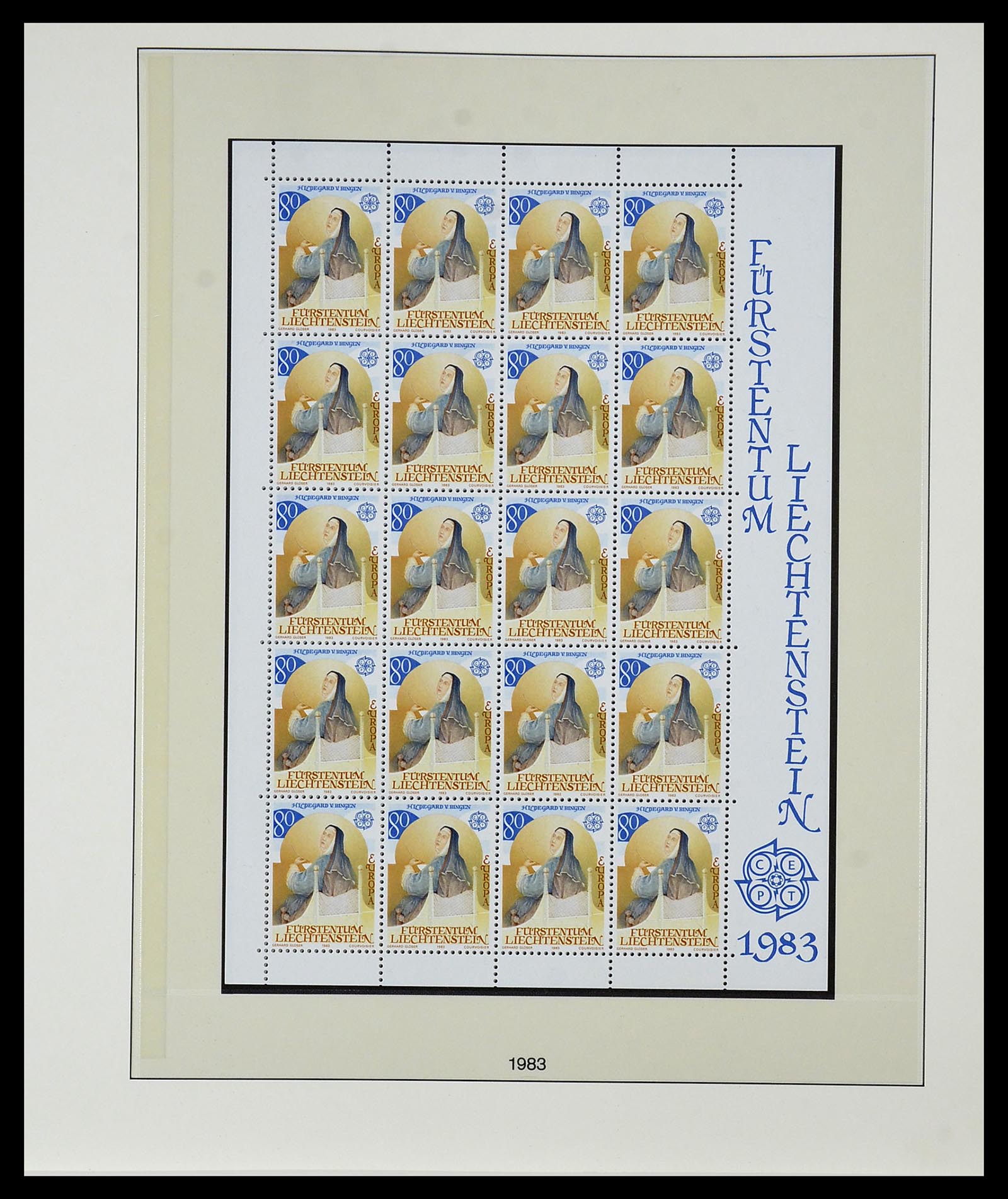 34187 027 - Postzegelverzameling 34187 Liechtenstein kleinbogen 1982-1995.