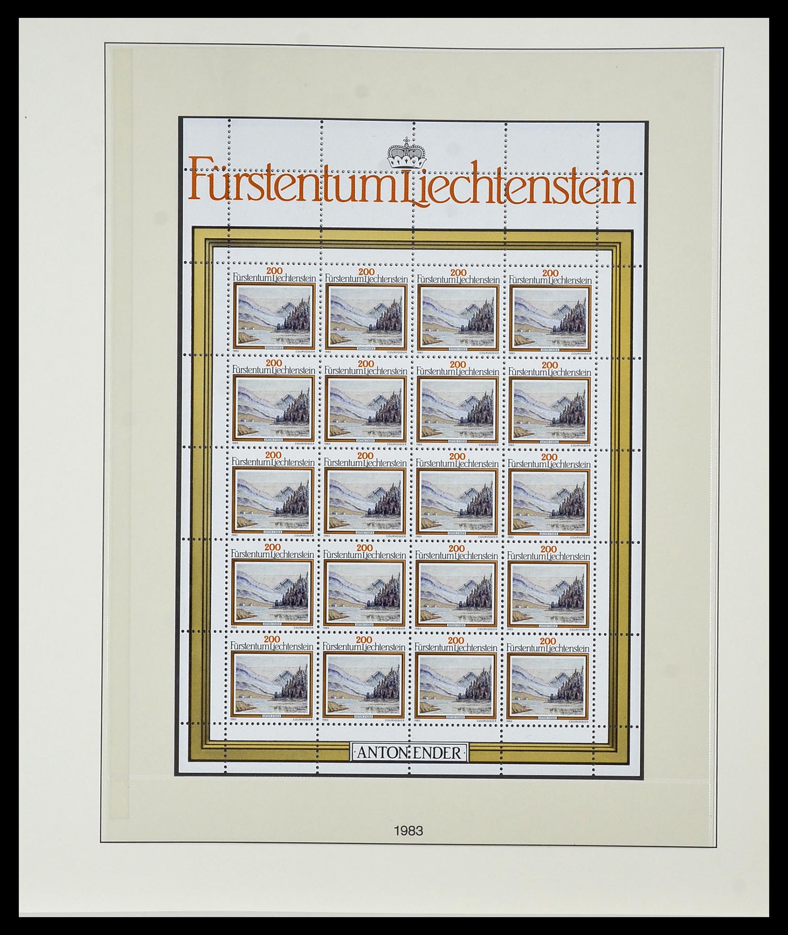 34187 033 - Postzegelverzameling 34187 Liechtenstein kleinbogen 1982-1995.