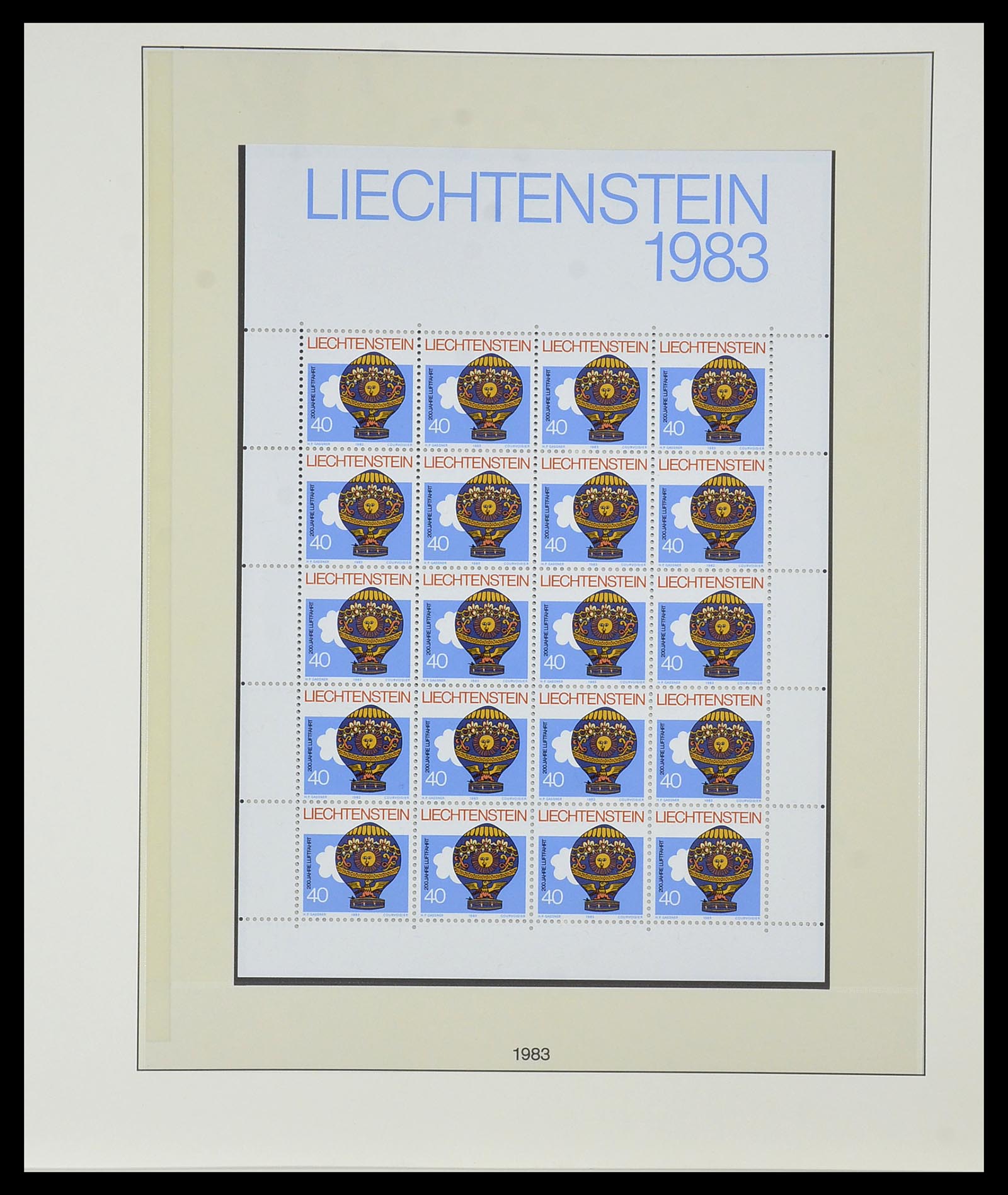 34187 035 - Stamp collection 34187 Liechtenstein kleinbogen 1982-1995.