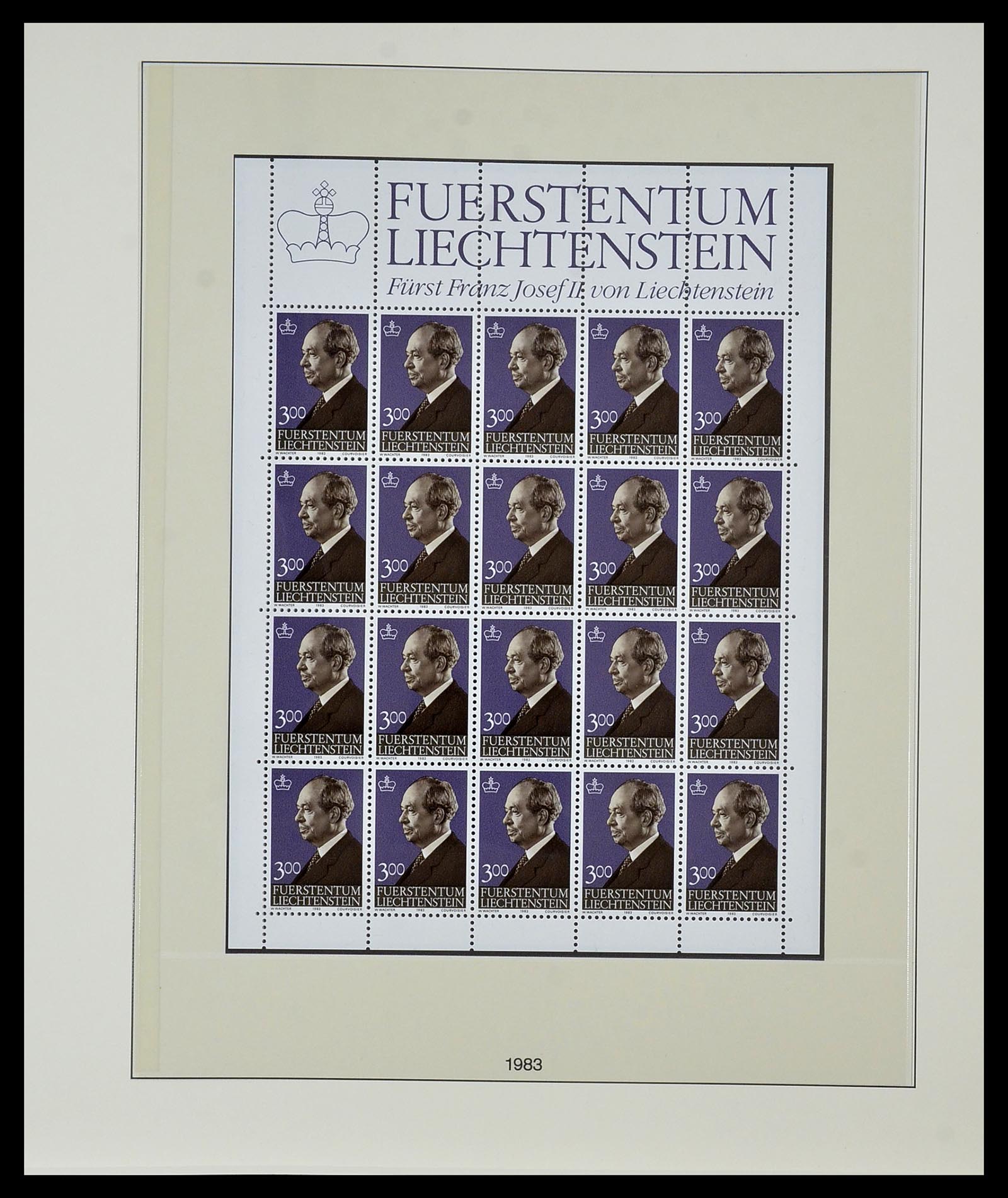 34187 039 - Stamp collection 34187 Liechtenstein kleinbogen 1982-1995.