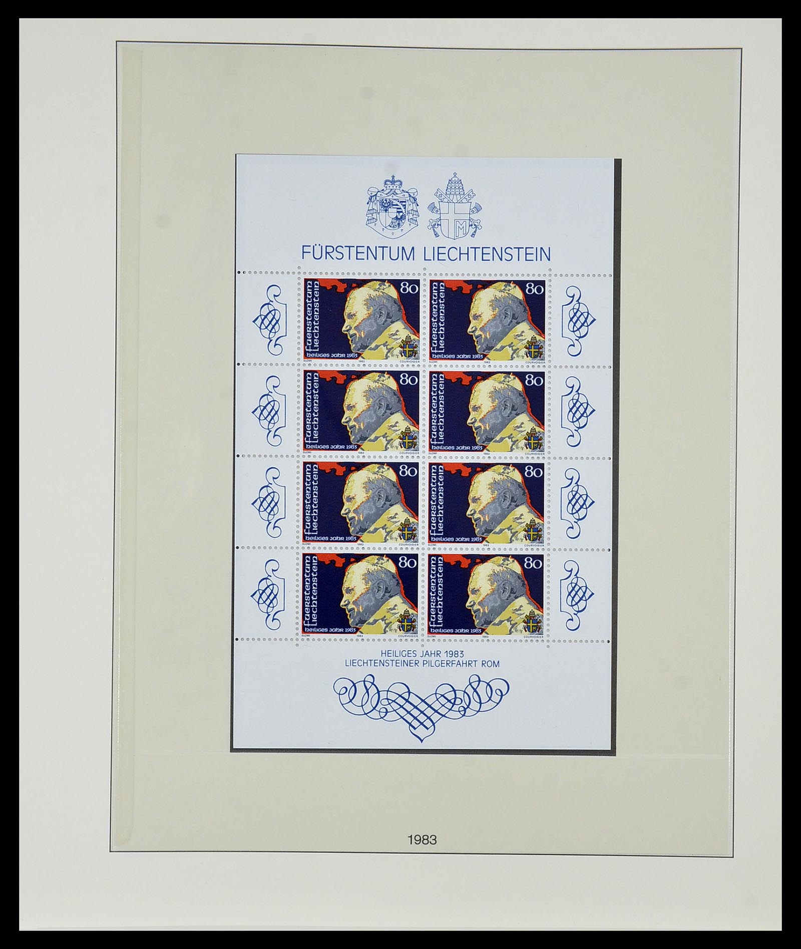 34187 040 - Postzegelverzameling 34187 Liechtenstein kleinbogen 1982-1995.