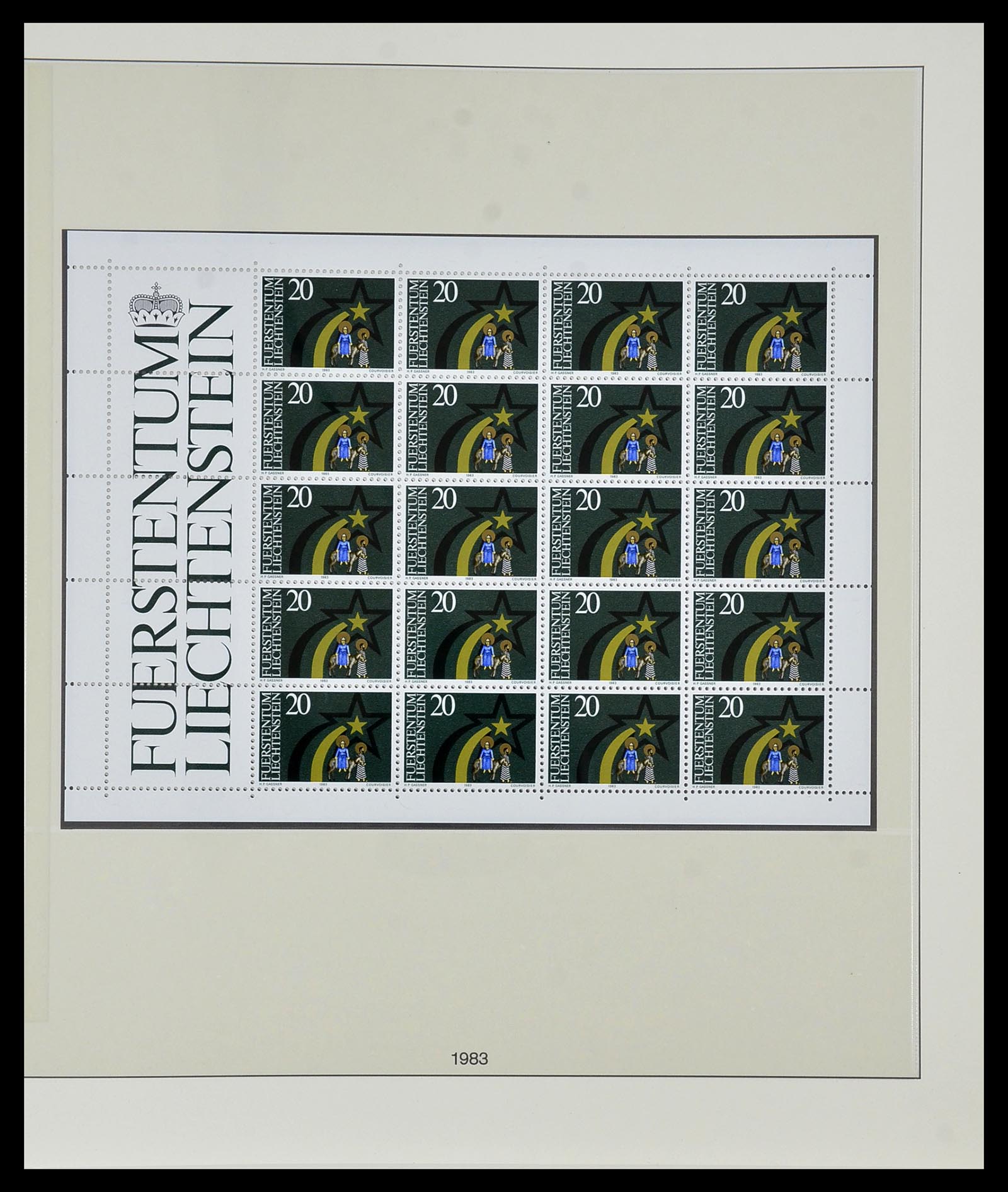 34187 044 - Stamp collection 34187 Liechtenstein kleinbogen 1982-1995.