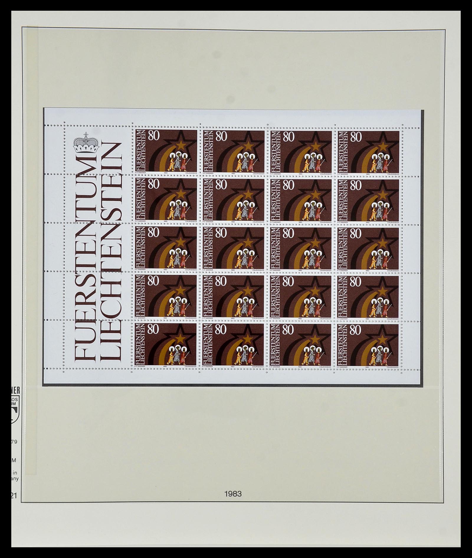 34187 046 - Postzegelverzameling 34187 Liechtenstein kleinbogen 1982-1995.