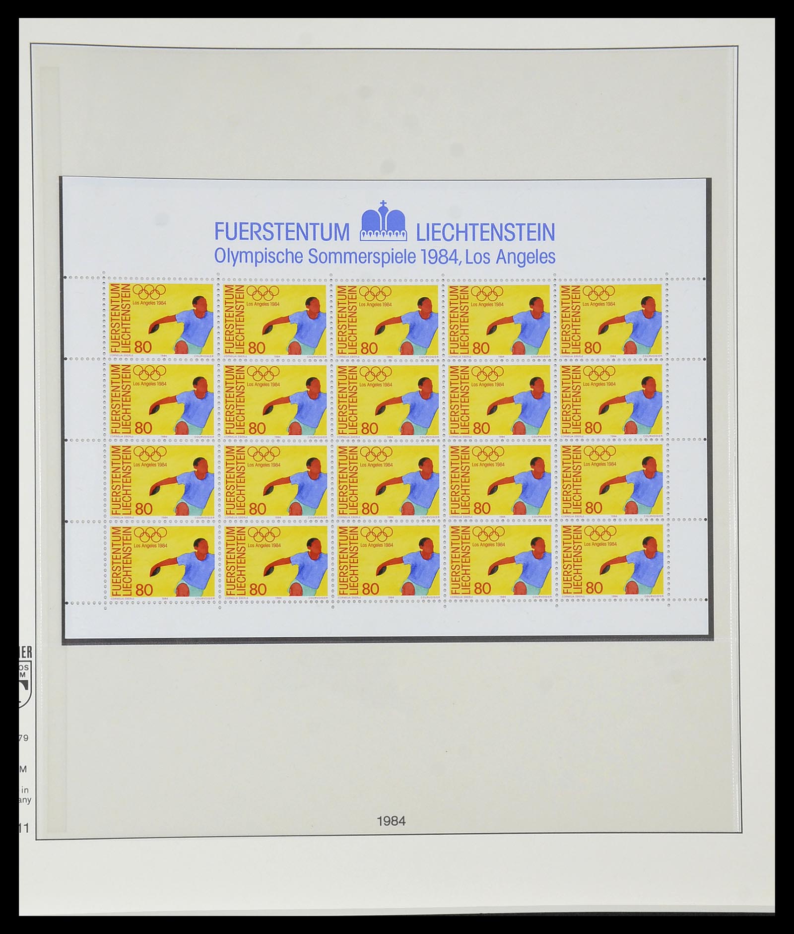 34187 057 - Postzegelverzameling 34187 Liechtenstein kleinbogen 1982-1995.