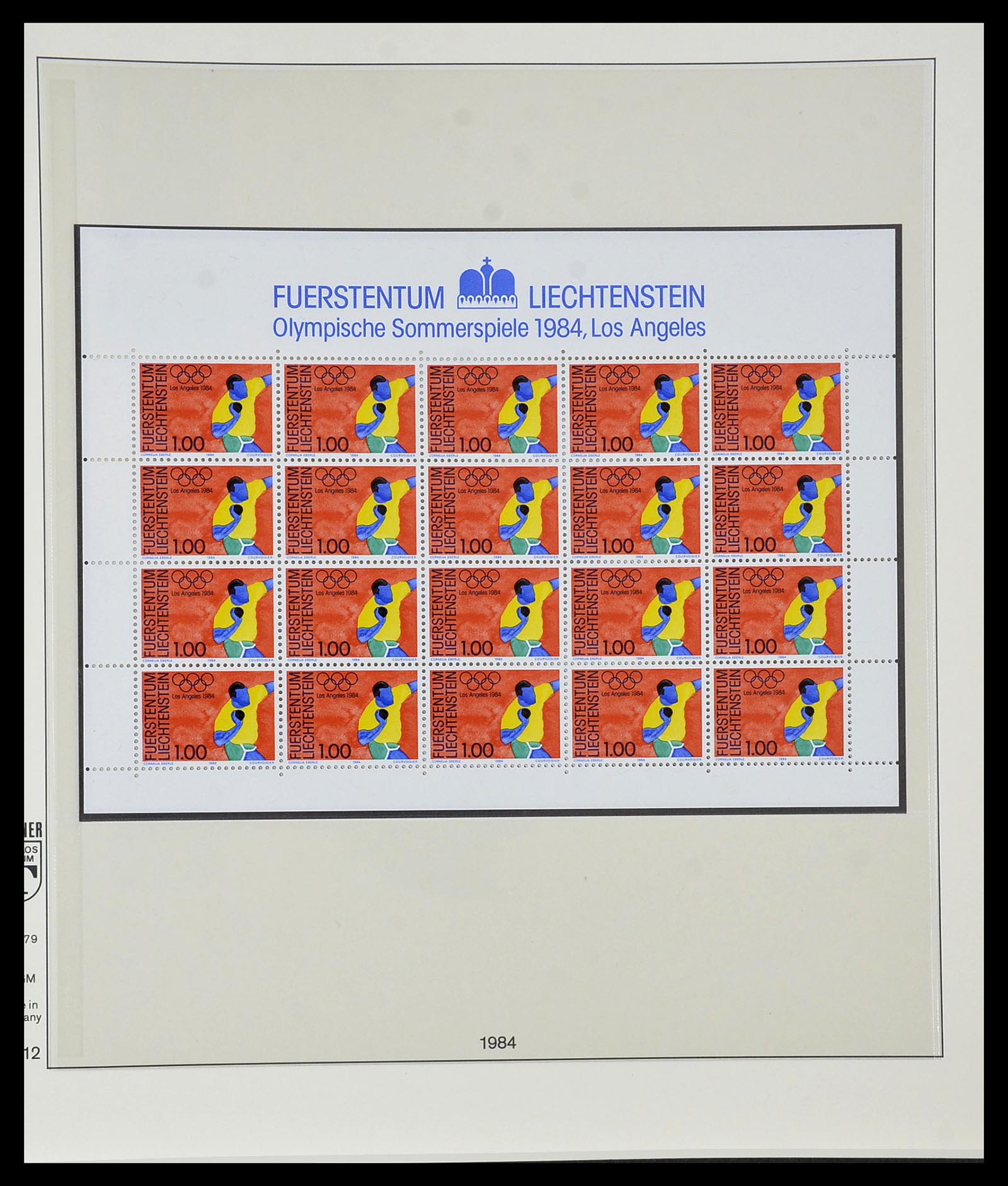 34187 058 - Stamp collection 34187 Liechtenstein kleinbogen 1982-1995.