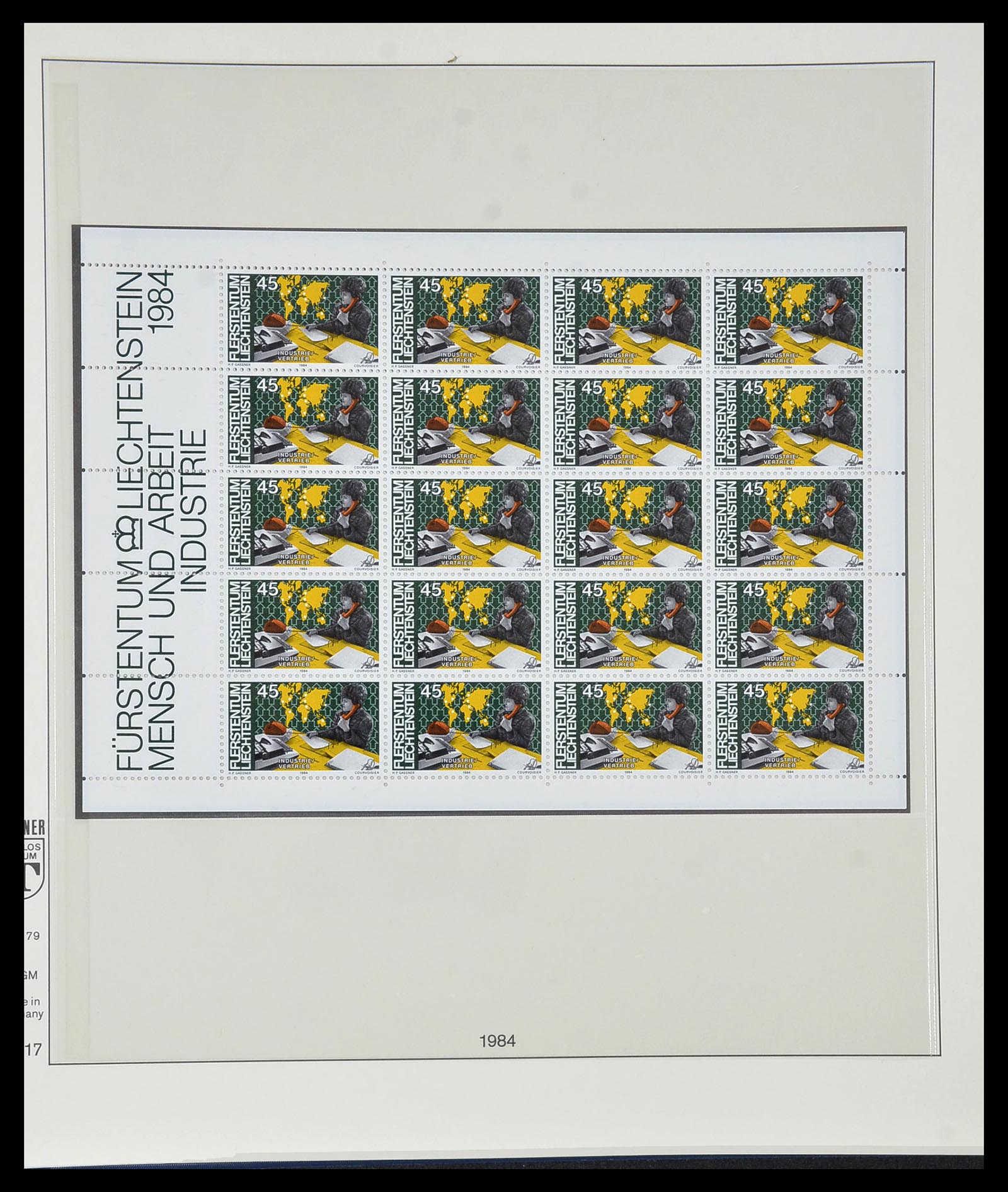 34187 063 - Stamp collection 34187 Liechtenstein kleinbogen 1982-1995.