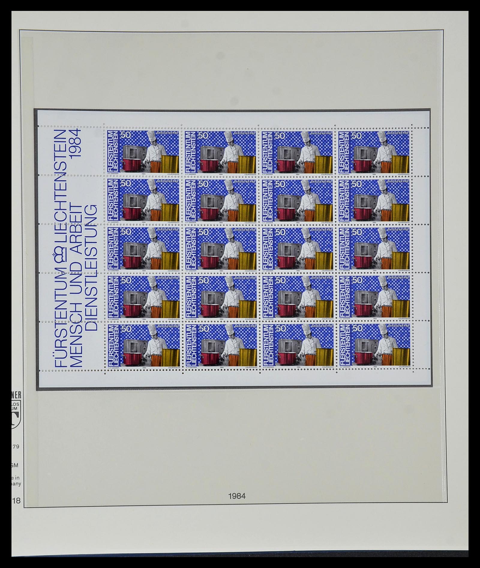 34187 064 - Stamp collection 34187 Liechtenstein kleinbogen 1982-1995.