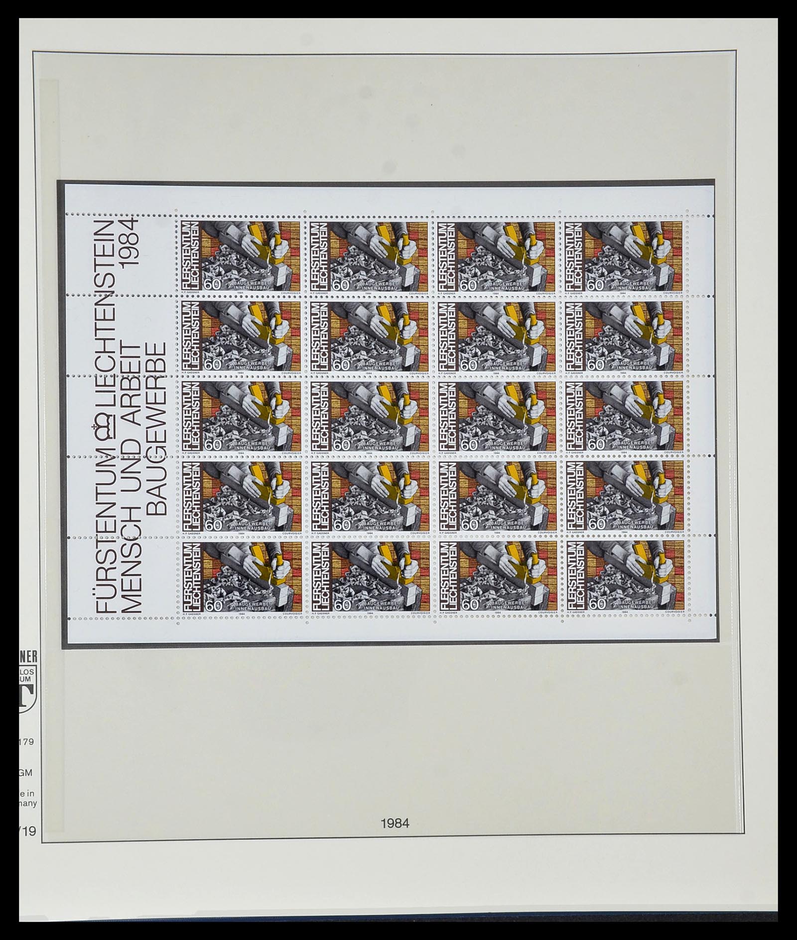 34187 065 - Postzegelverzameling 34187 Liechtenstein kleinbogen 1982-1995.