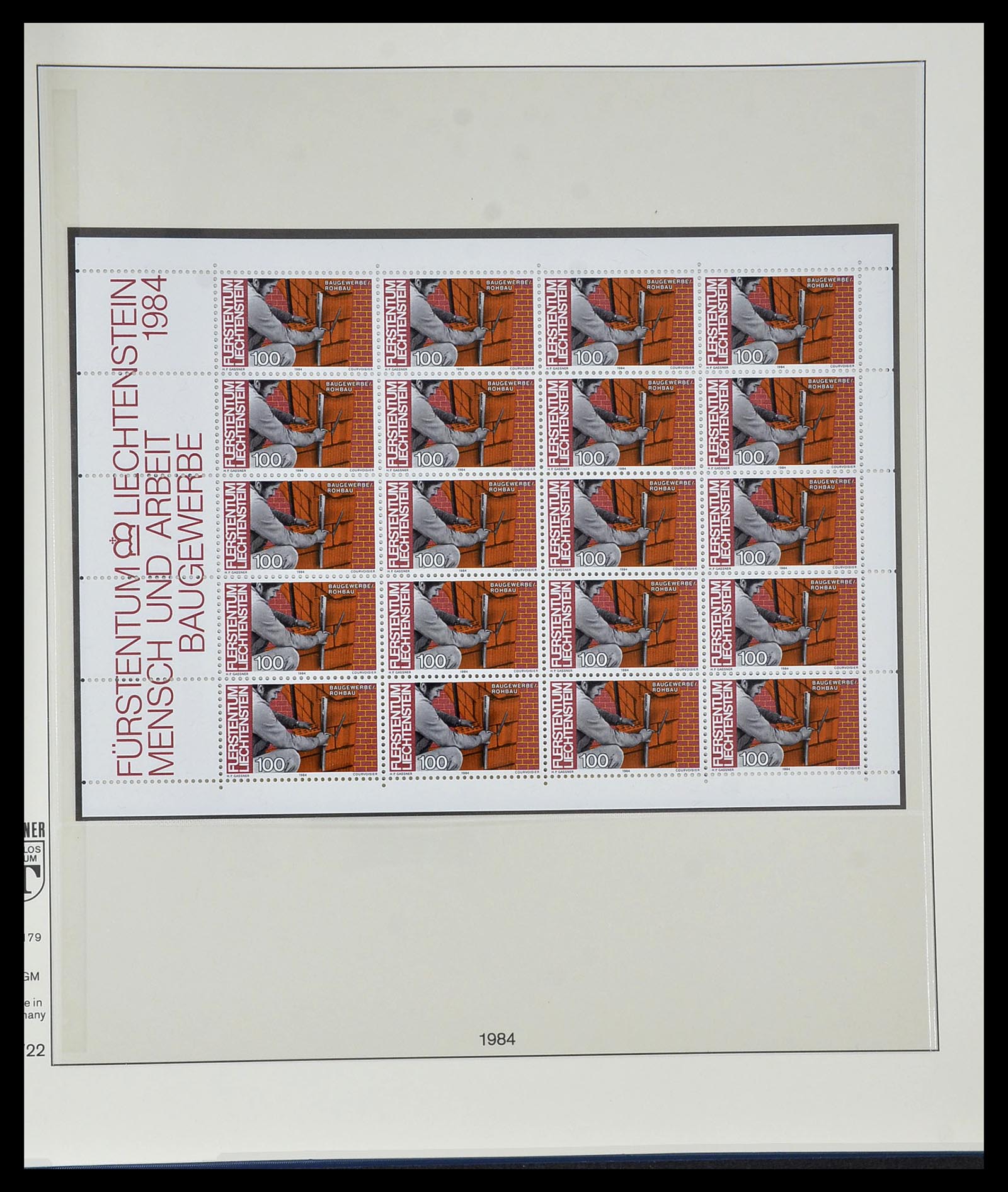 34187 068 - Postzegelverzameling 34187 Liechtenstein kleinbogen 1982-1995.