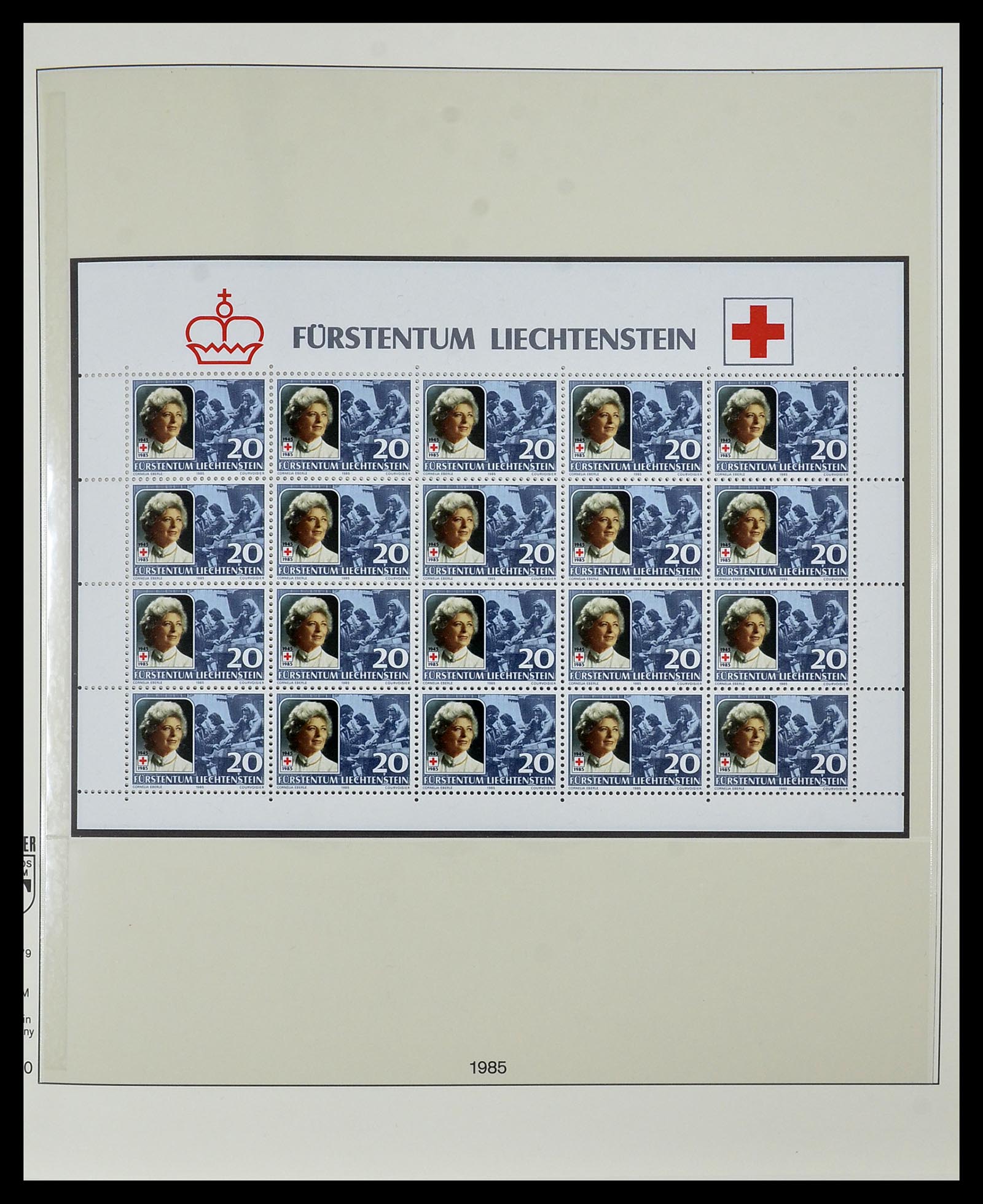 34187 085 - Stamp collection 34187 Liechtenstein kleinbogen 1982-1995.