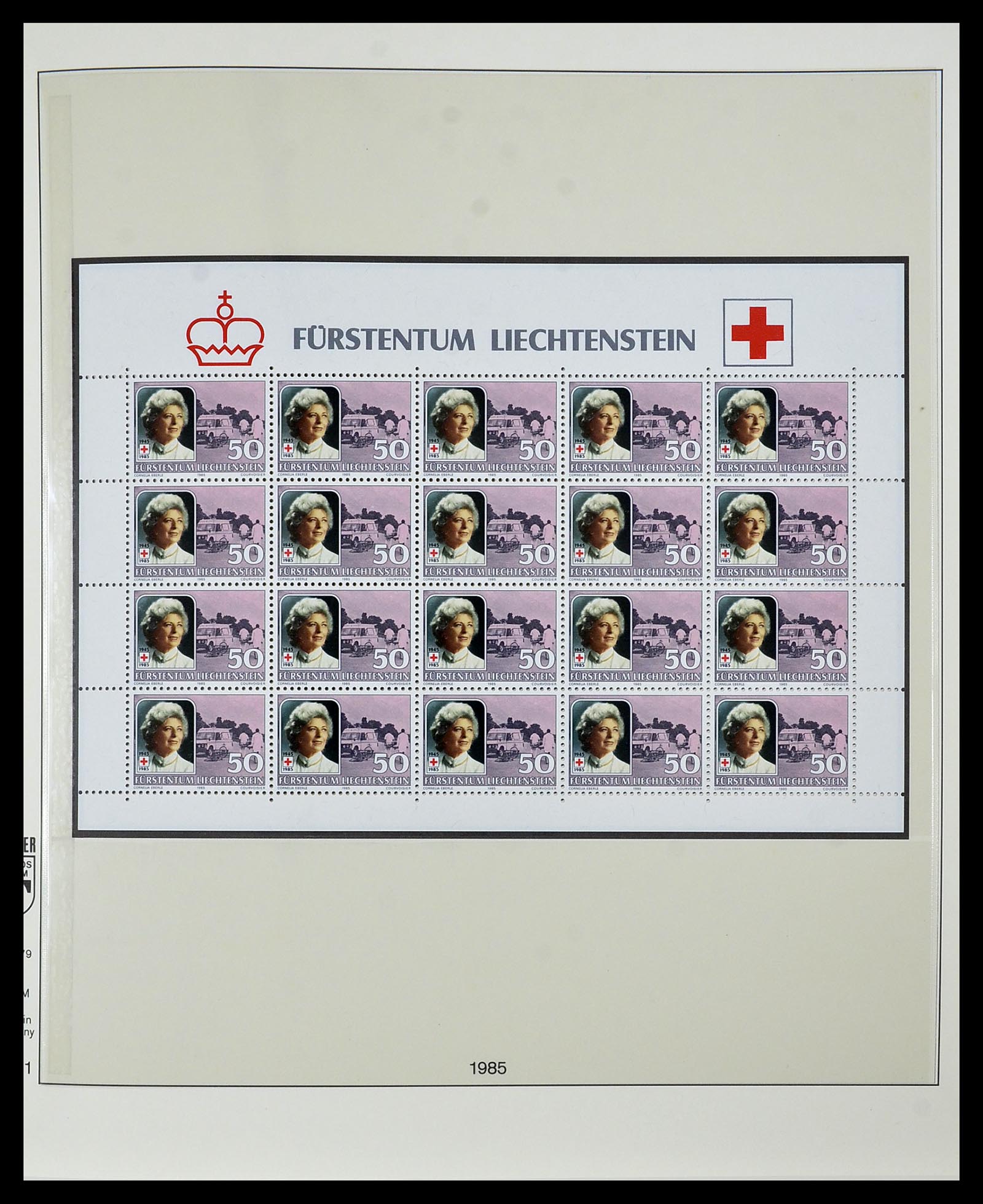 34187 086 - Stamp collection 34187 Liechtenstein kleinbogen 1982-1995.