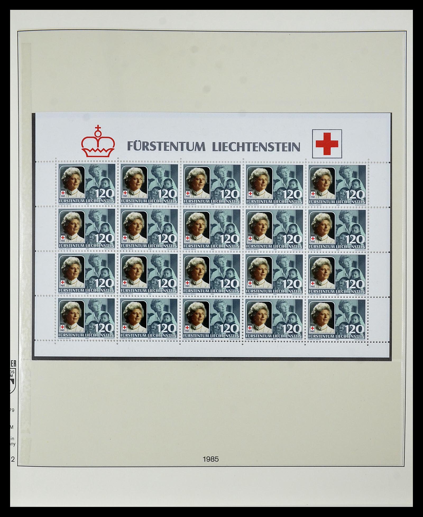 34187 087 - Stamp collection 34187 Liechtenstein kleinbogen 1982-1995.