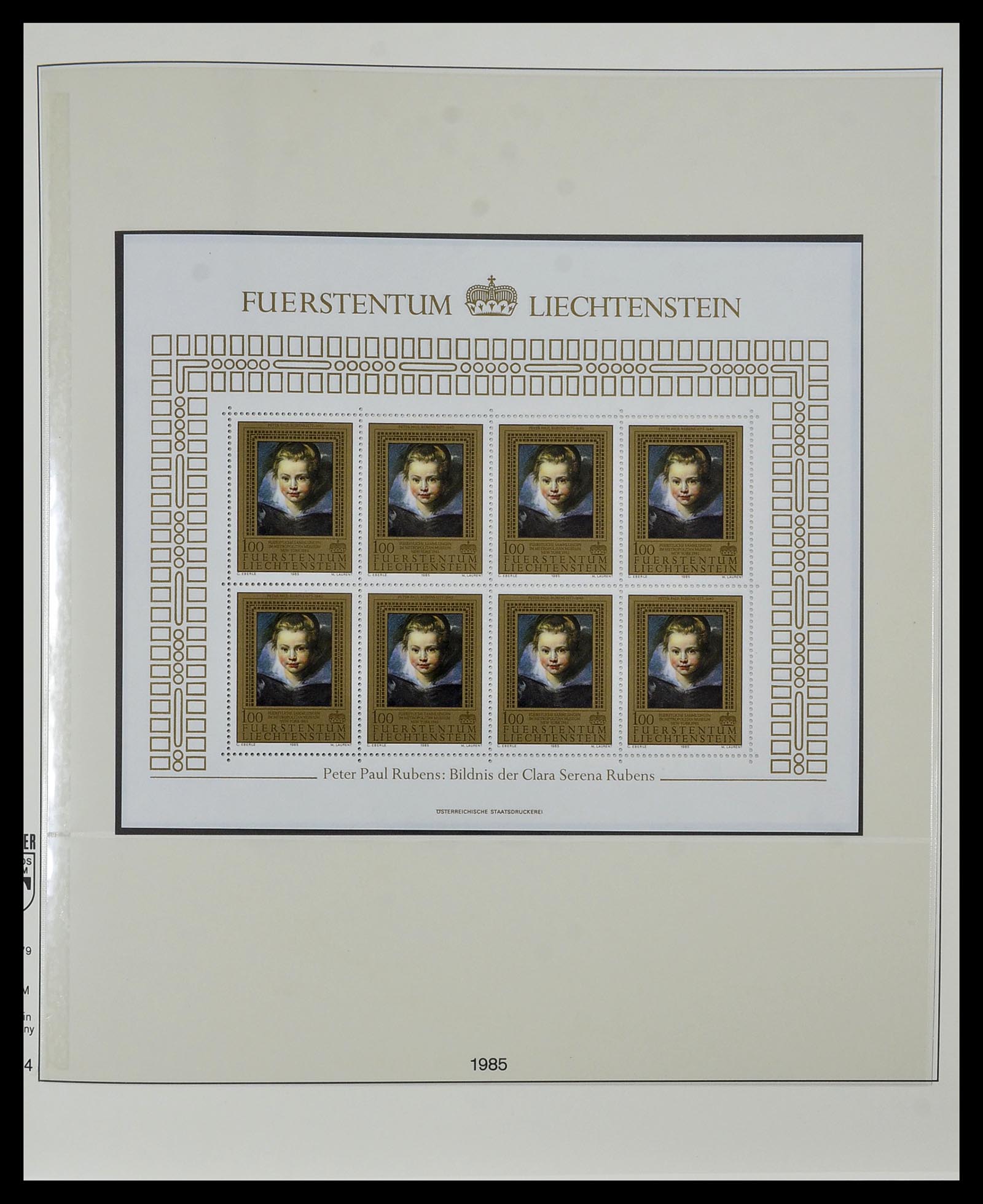 34187 089 - Postzegelverzameling 34187 Liechtenstein kleinbogen 1982-1995.