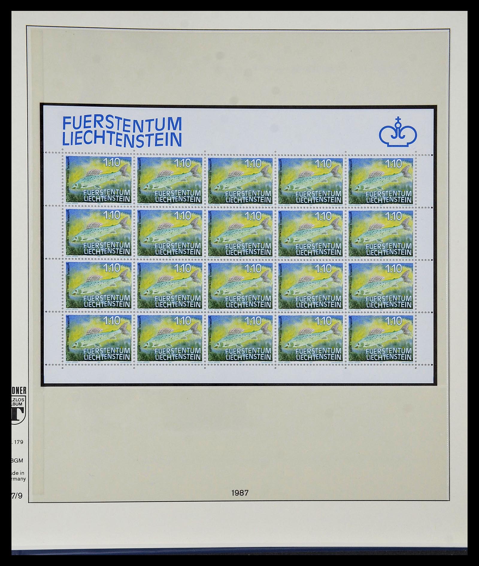 34187 131 - Postzegelverzameling 34187 Liechtenstein kleinbogen 1982-1995.
