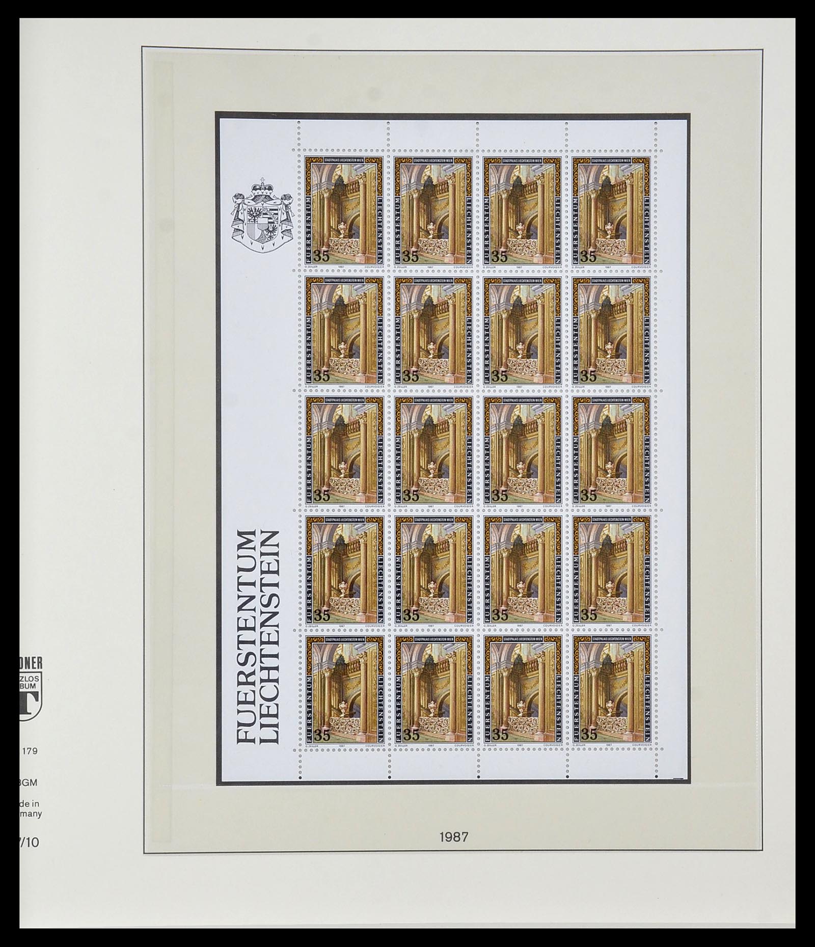 34187 132 - Postzegelverzameling 34187 Liechtenstein kleinbogen 1982-1995.