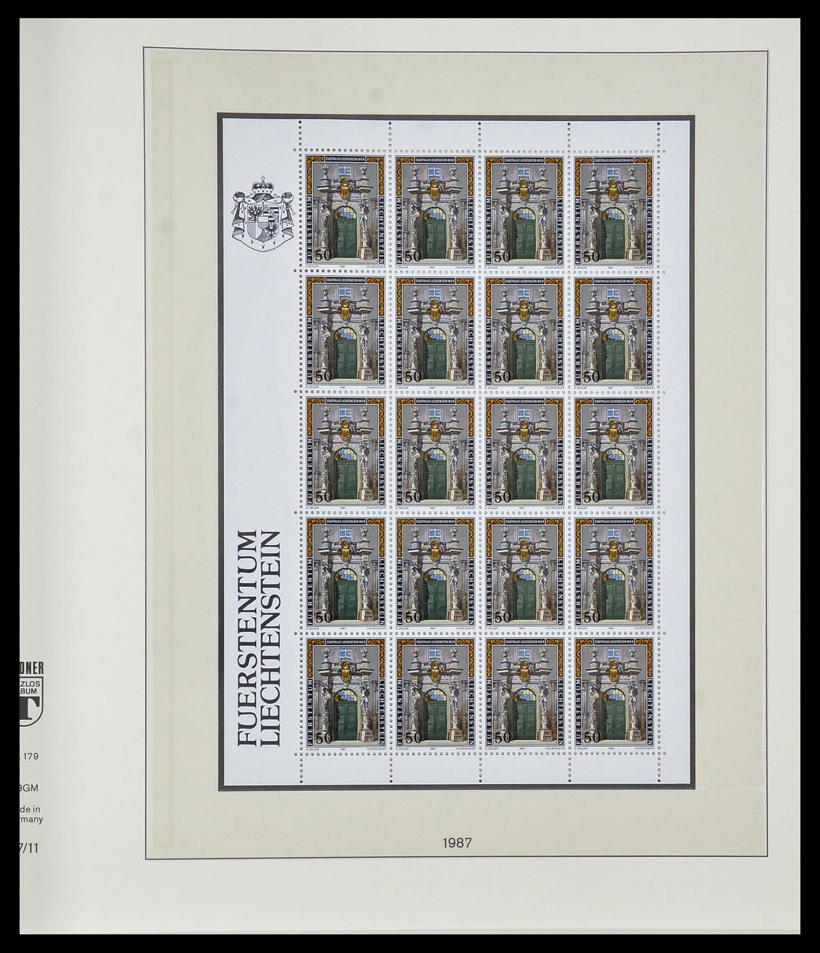 34187 133 - Postzegelverzameling 34187 Liechtenstein kleinbogen 1982-1995.