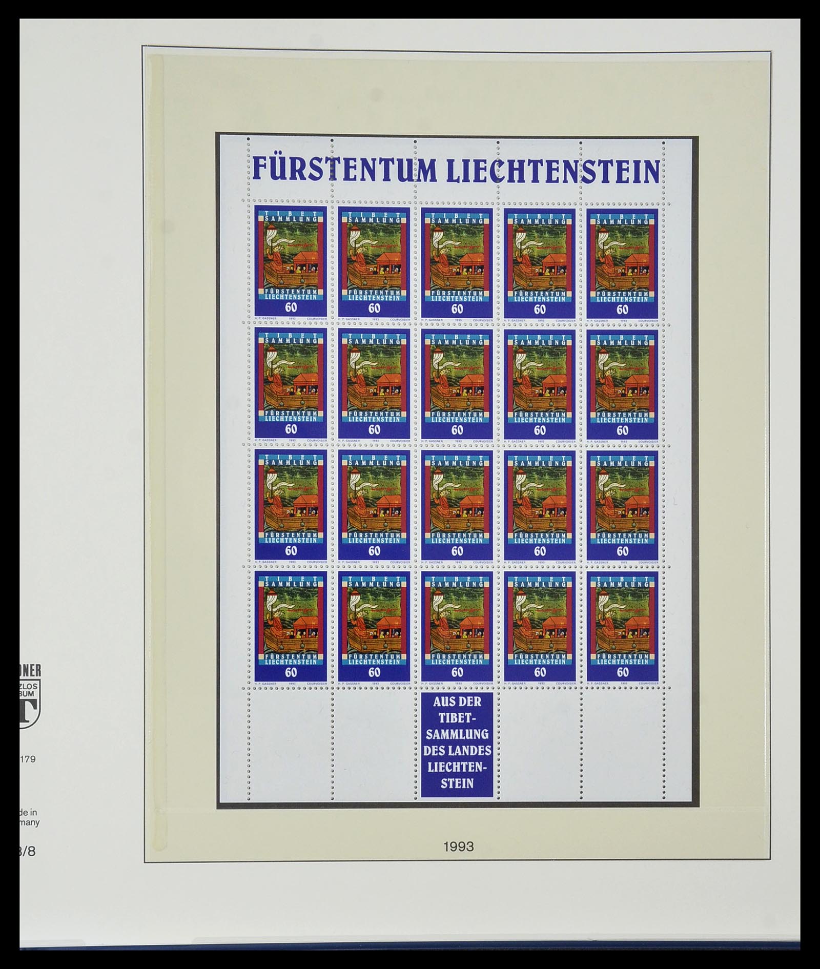 34187 261 - Postzegelverzameling 34187 Liechtenstein kleinbogen 1982-1995.