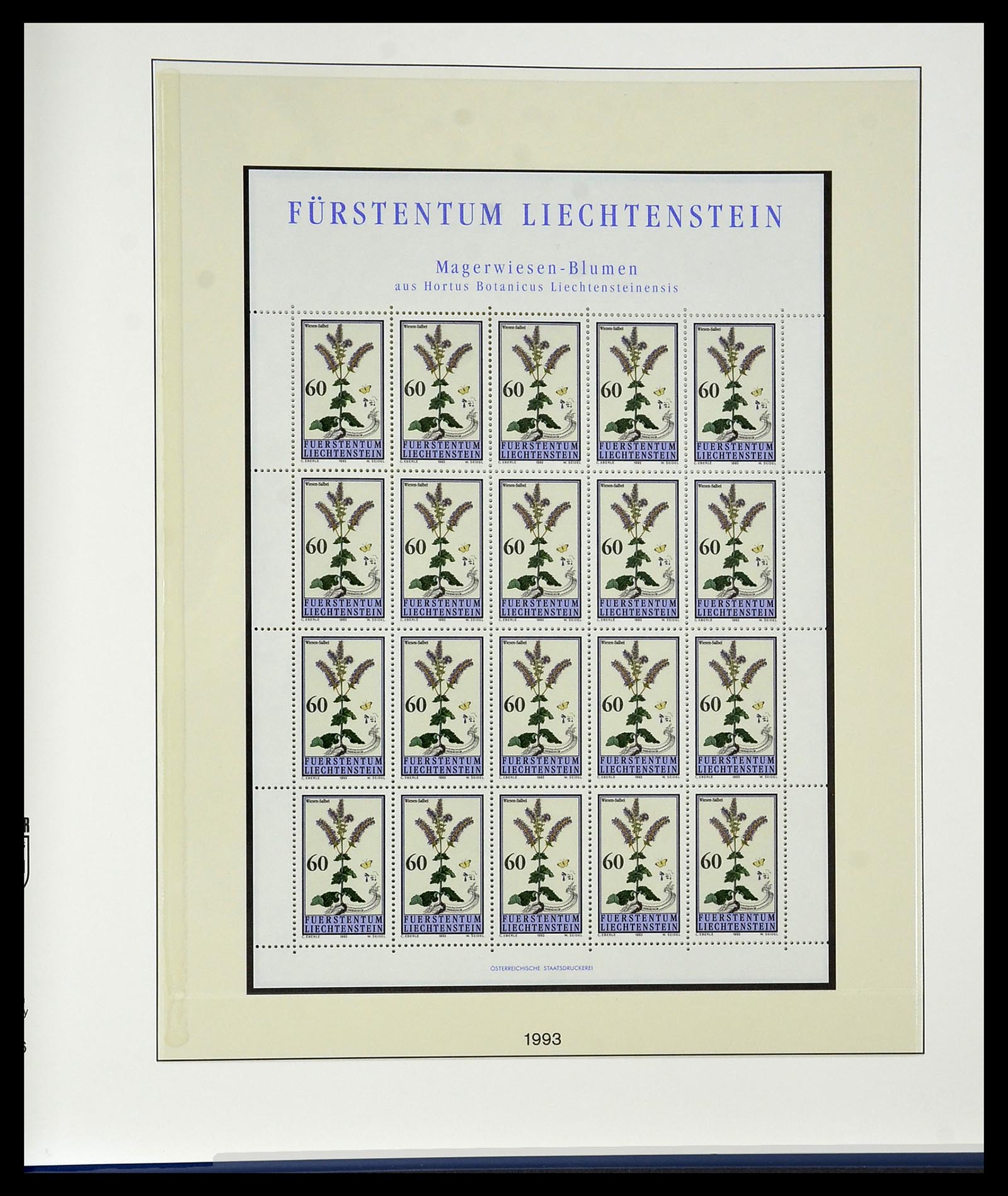 34187 269 - Postzegelverzameling 34187 Liechtenstein kleinbogen 1982-1995.