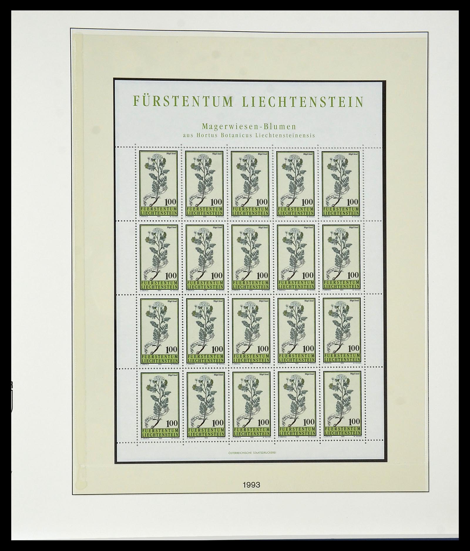 34187 270 - Stamp collection 34187 Liechtenstein kleinbogen 1982-1995.