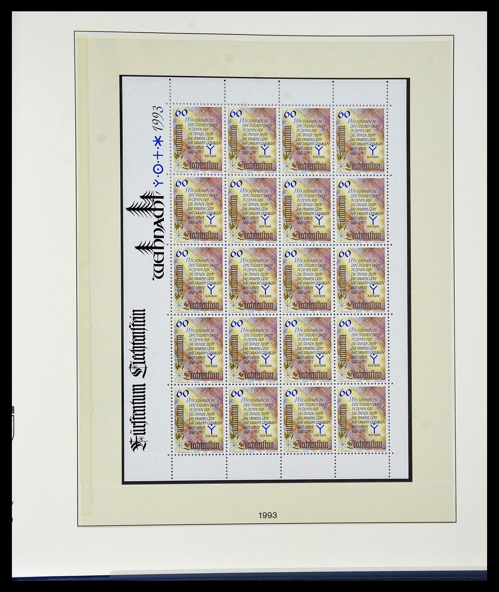 34187 272 - Postzegelverzameling 34187 Liechtenstein kleinbogen 1982-1995.