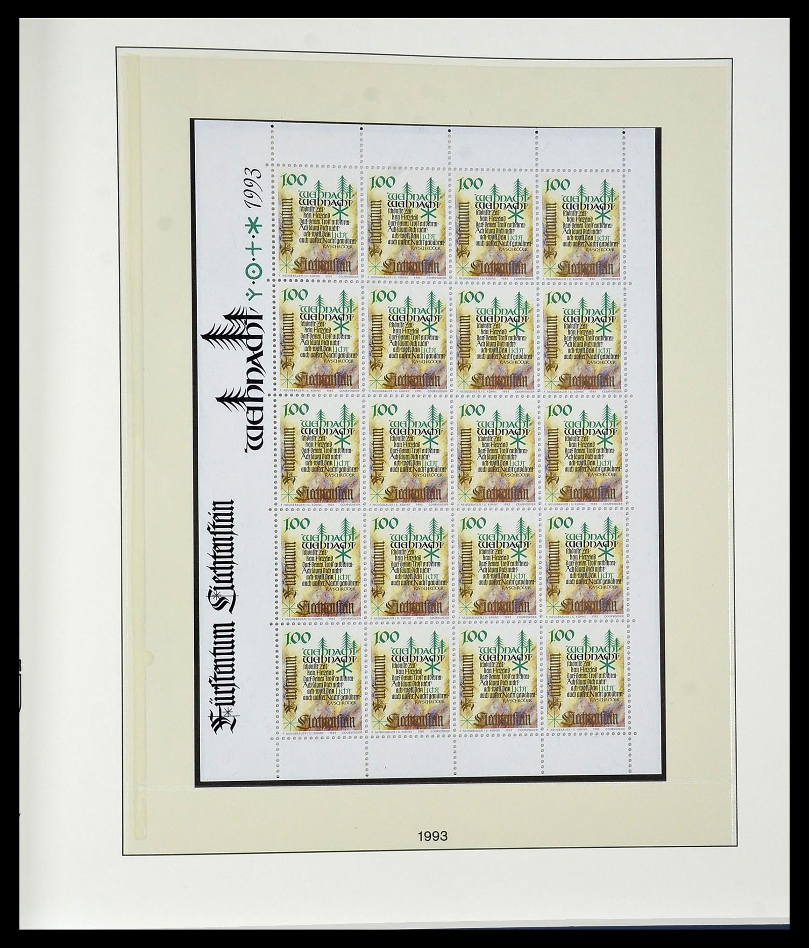 34187 274 - Stamp collection 34187 Liechtenstein kleinbogen 1982-1995.