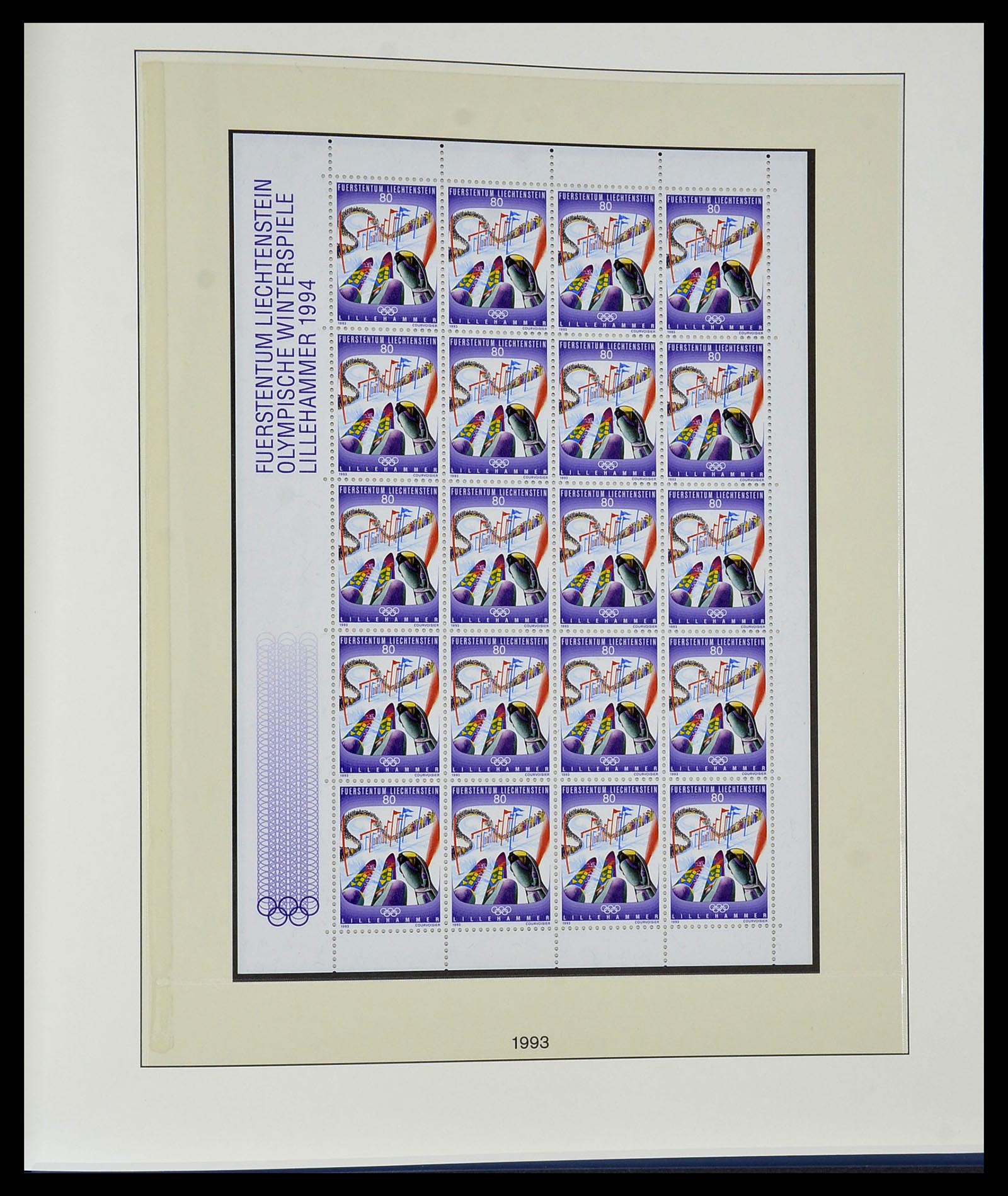 34187 276 - Postzegelverzameling 34187 Liechtenstein kleinbogen 1982-1995.