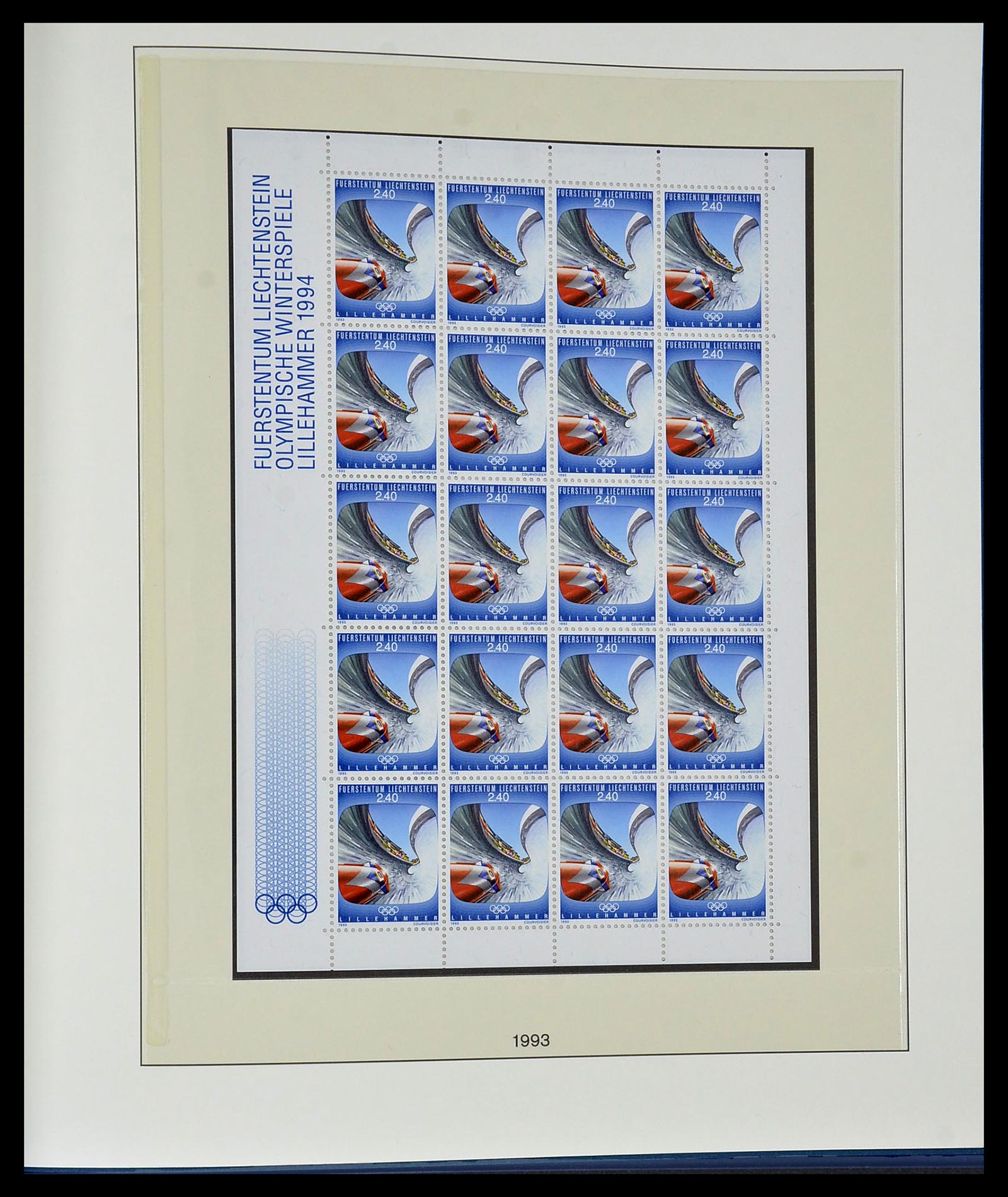 34187 277 - Postzegelverzameling 34187 Liechtenstein kleinbogen 1982-1995.