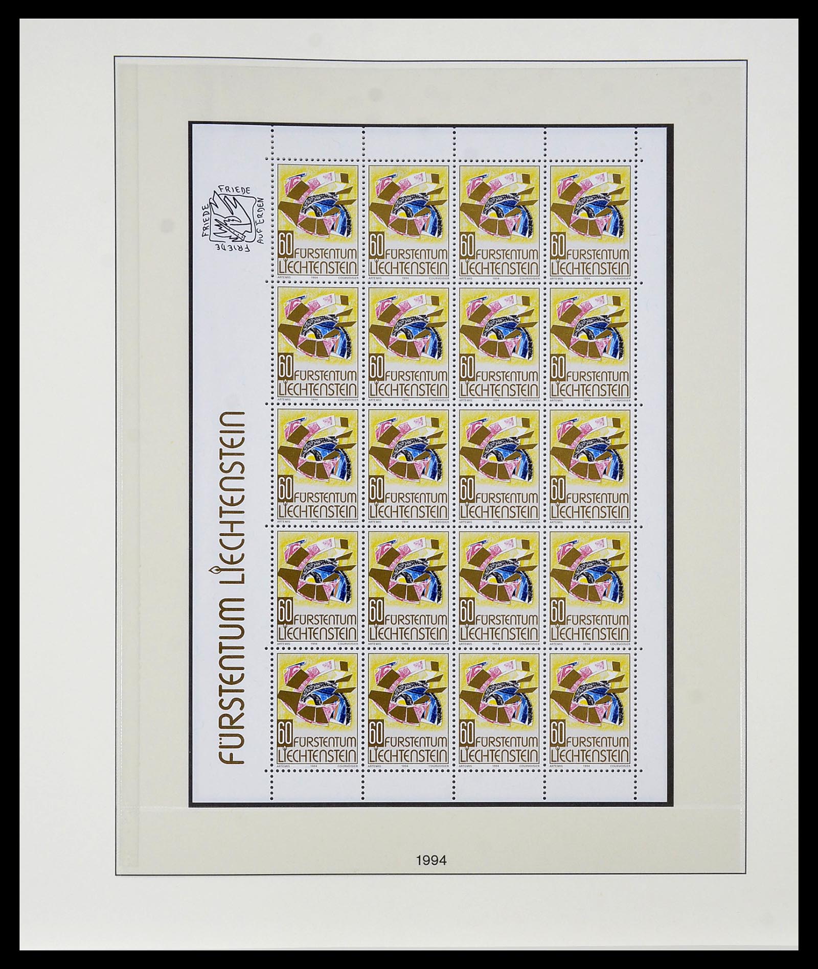 34187 292 - Postzegelverzameling 34187 Liechtenstein kleinbogen 1982-1995.