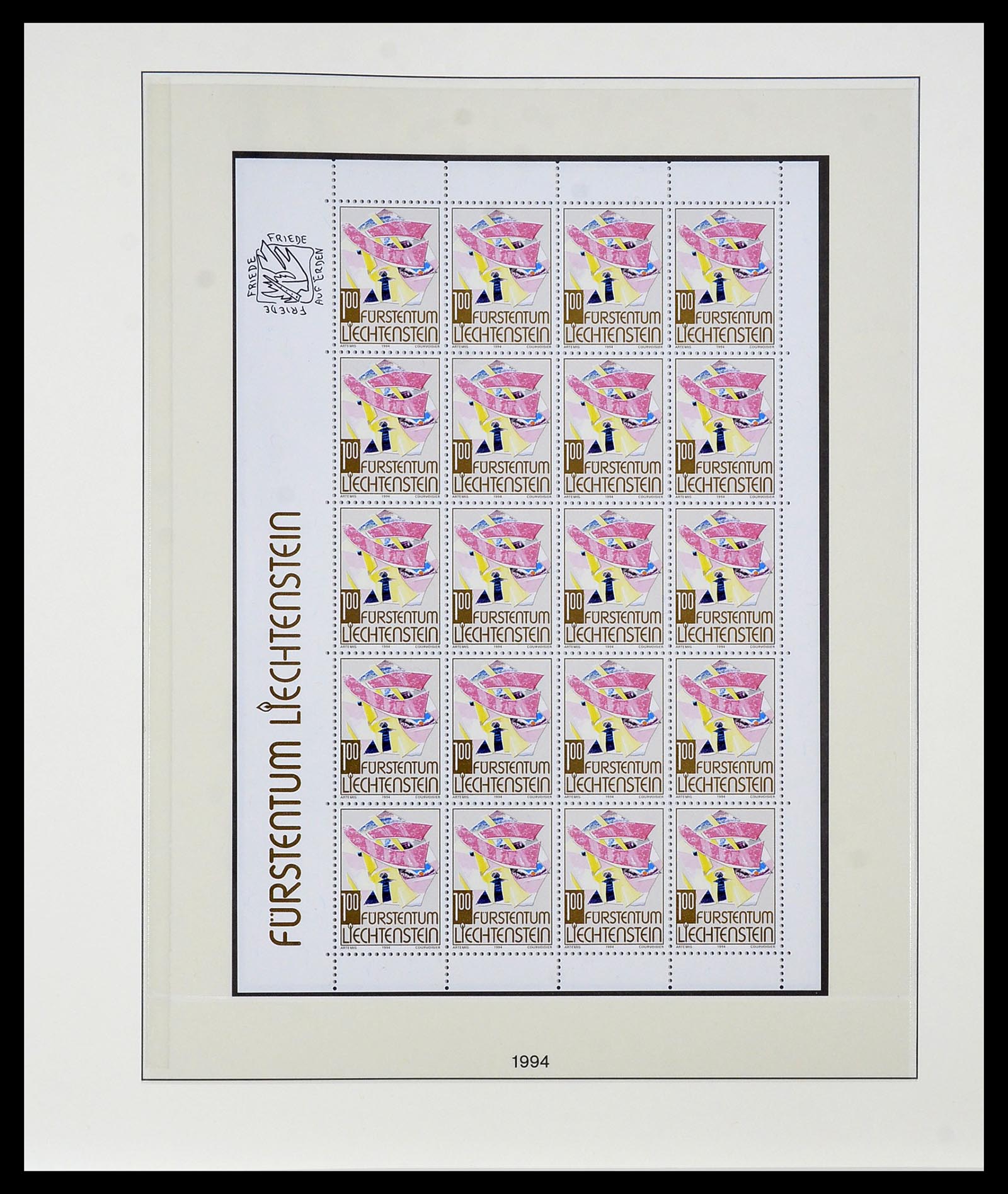 34187 294 - Postzegelverzameling 34187 Liechtenstein kleinbogen 1982-1995.