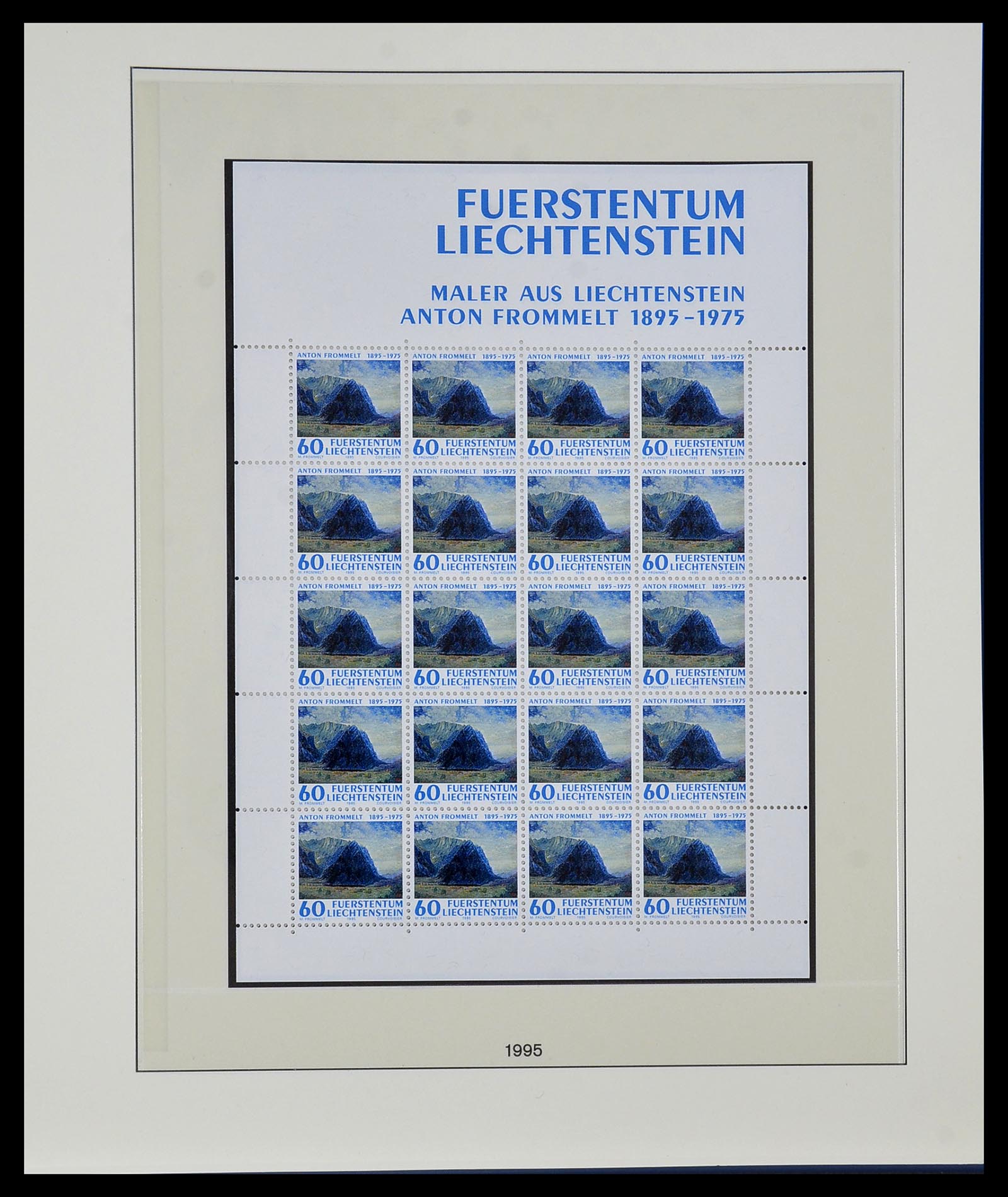 34187 304 - Postzegelverzameling 34187 Liechtenstein kleinbogen 1982-1995.