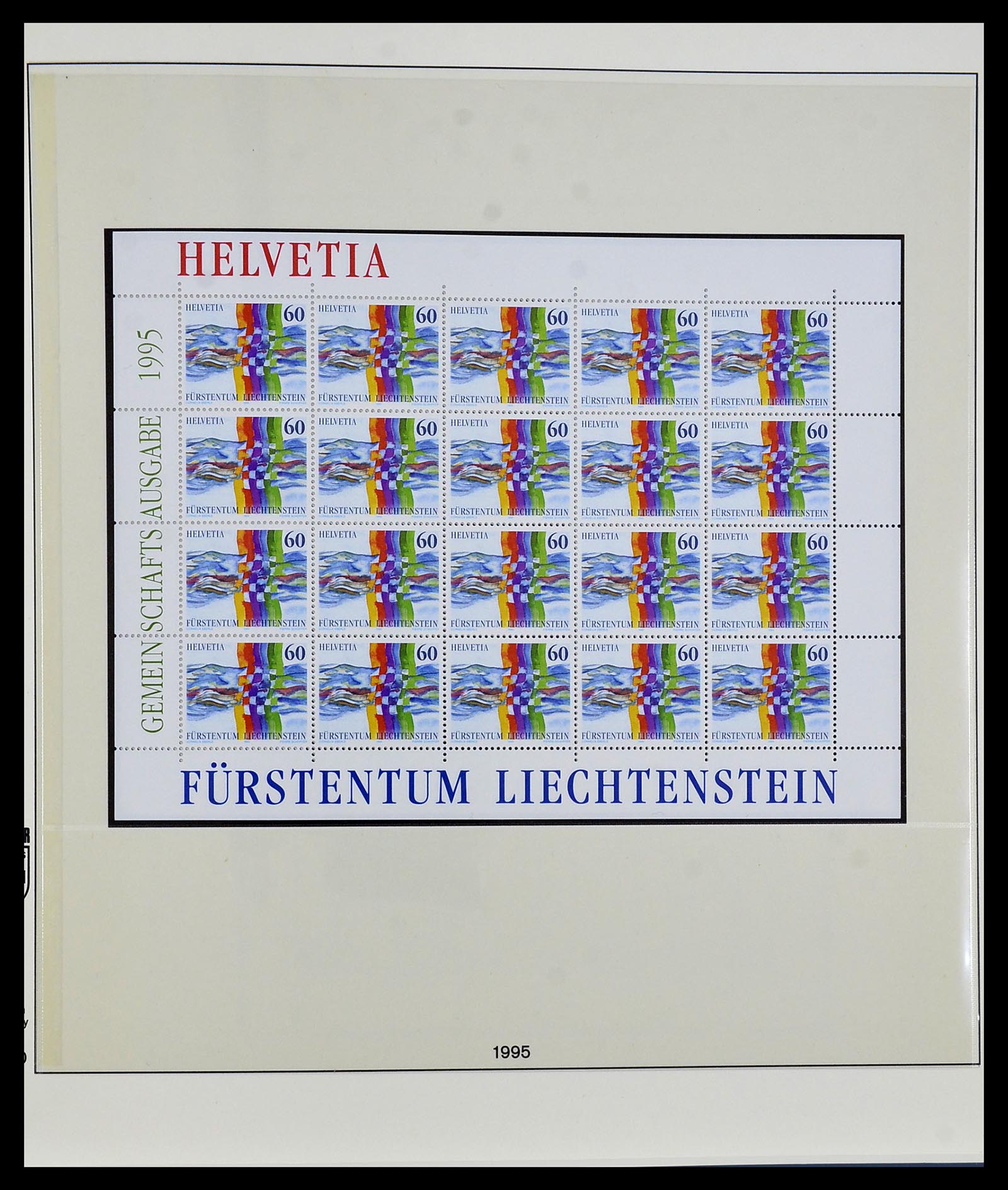34187 308 - Postzegelverzameling 34187 Liechtenstein kleinbogen 1982-1995.