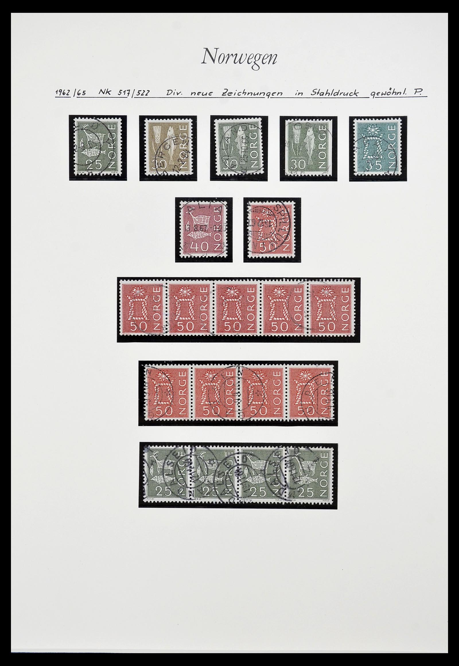 34188 002 - Postzegelverzameling 34188 Noorwegen 1962-2010.